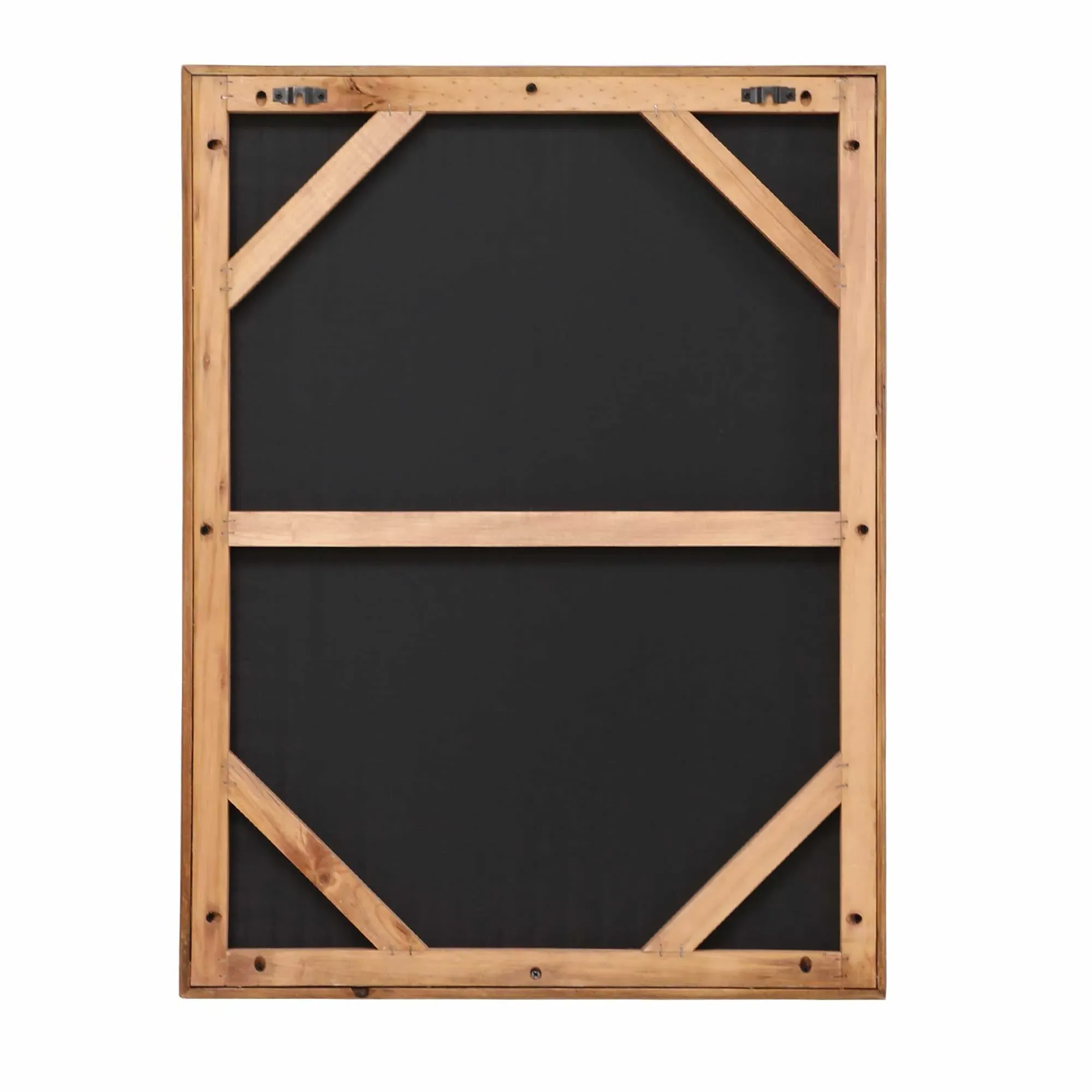 Brown Grid Square Wall Art Print - Brown, Pine