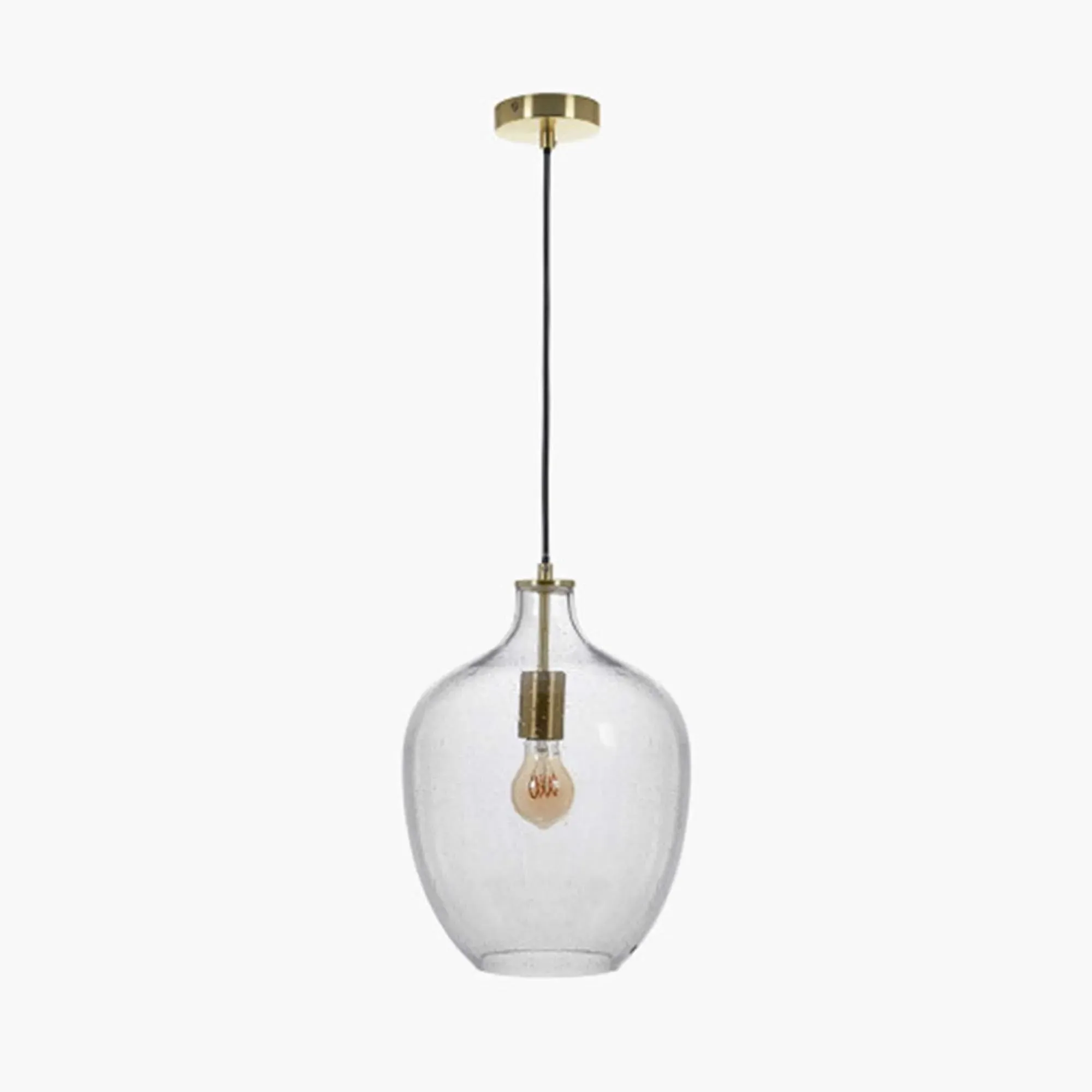 Bubble Glass Pendant Light - Gold image