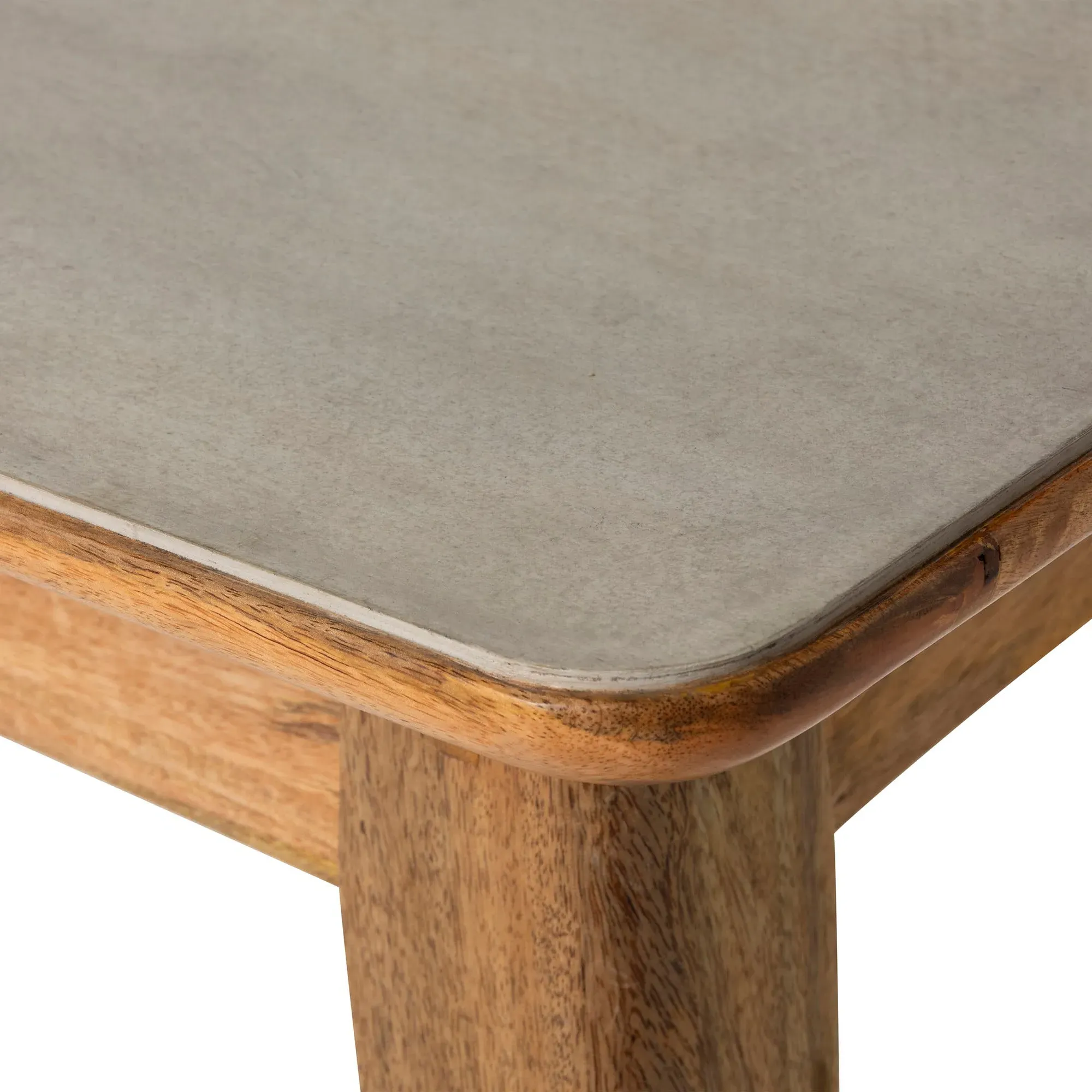 Burlington Extendable Dining Table - Grey, Mango Wood