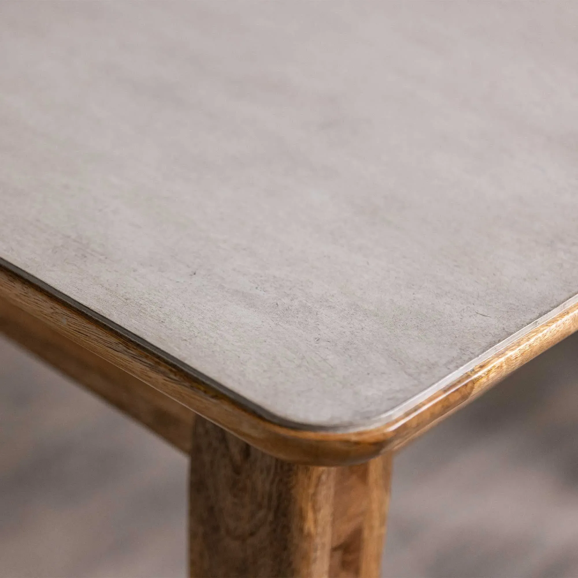 Burlington Extendable Dining Table - Grey, Mango Wood