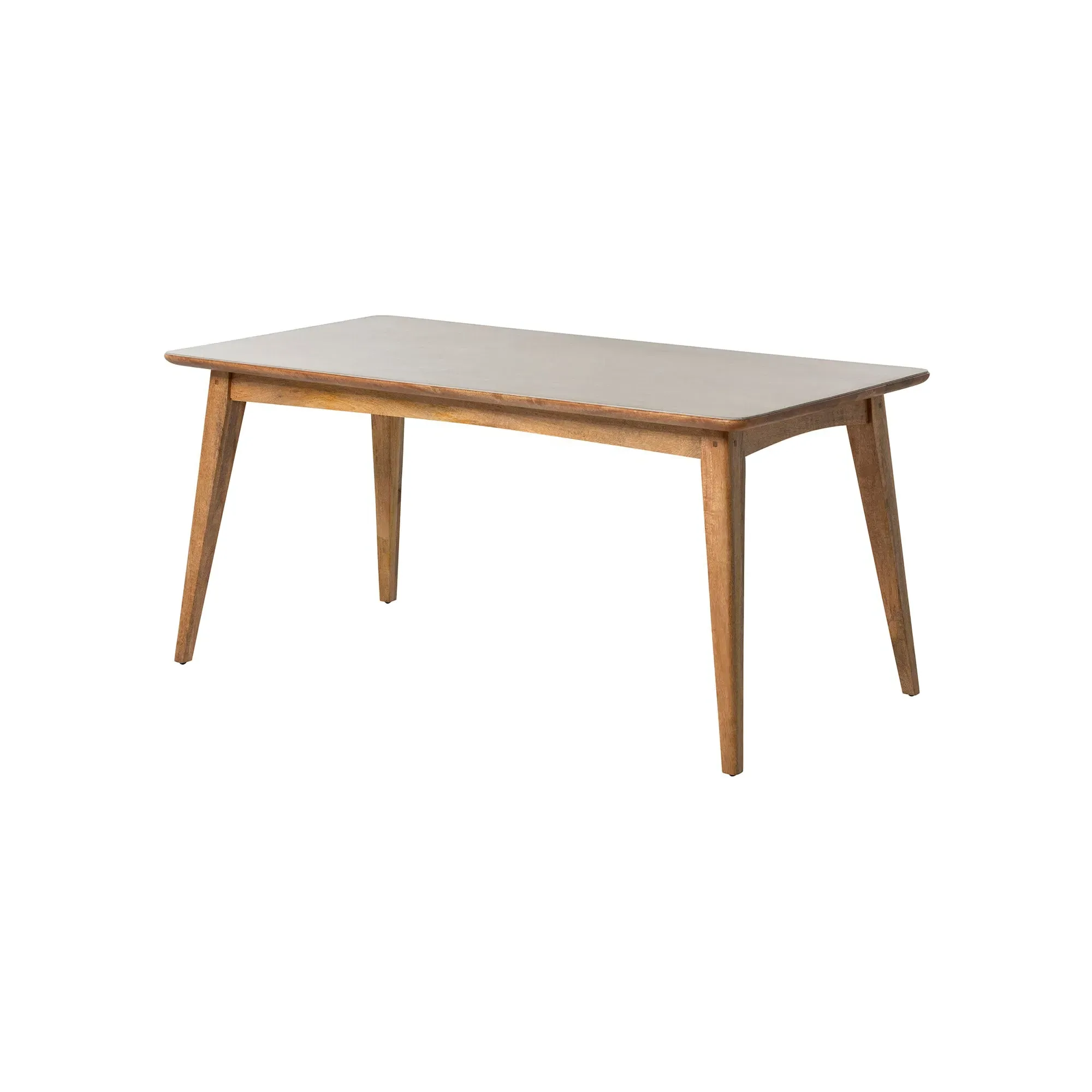 Burlington Faux Stone Dining Table - Grey, Mango Wood