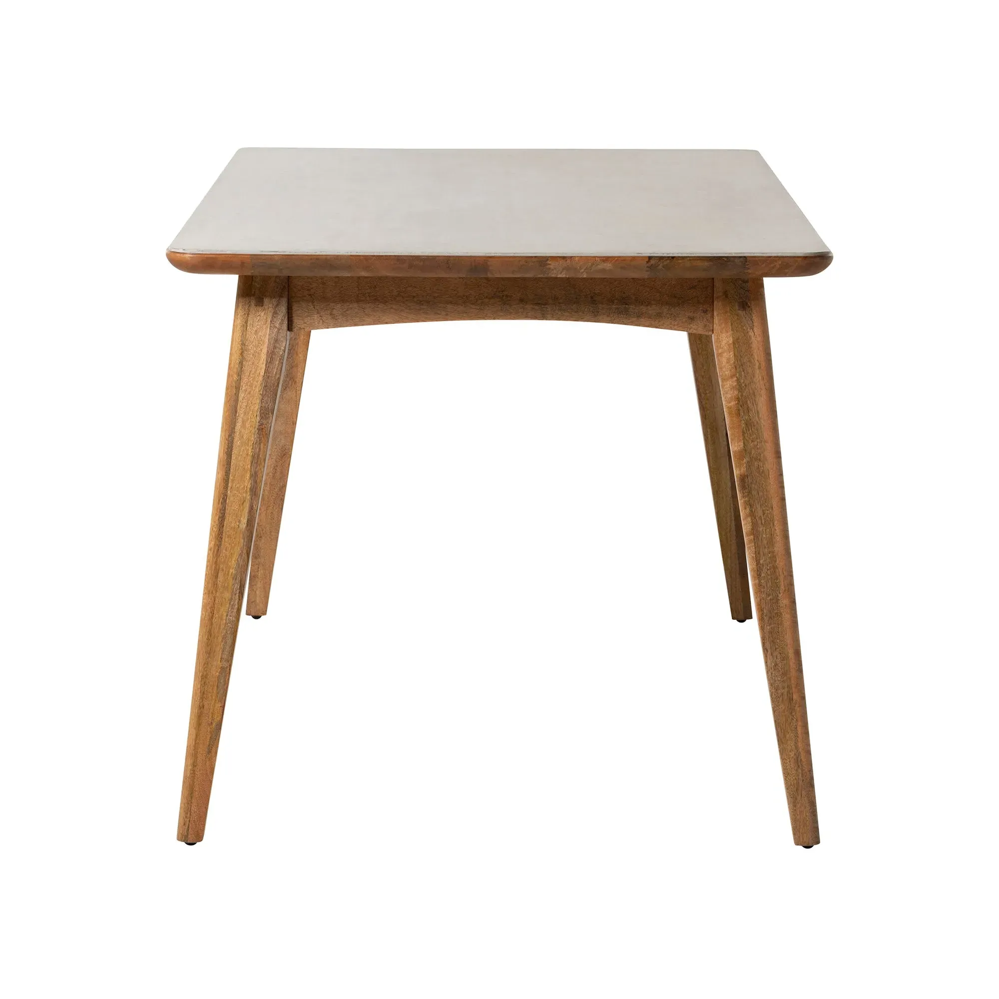 Burlington Faux Stone Dining Table - Grey, Mango Wood
