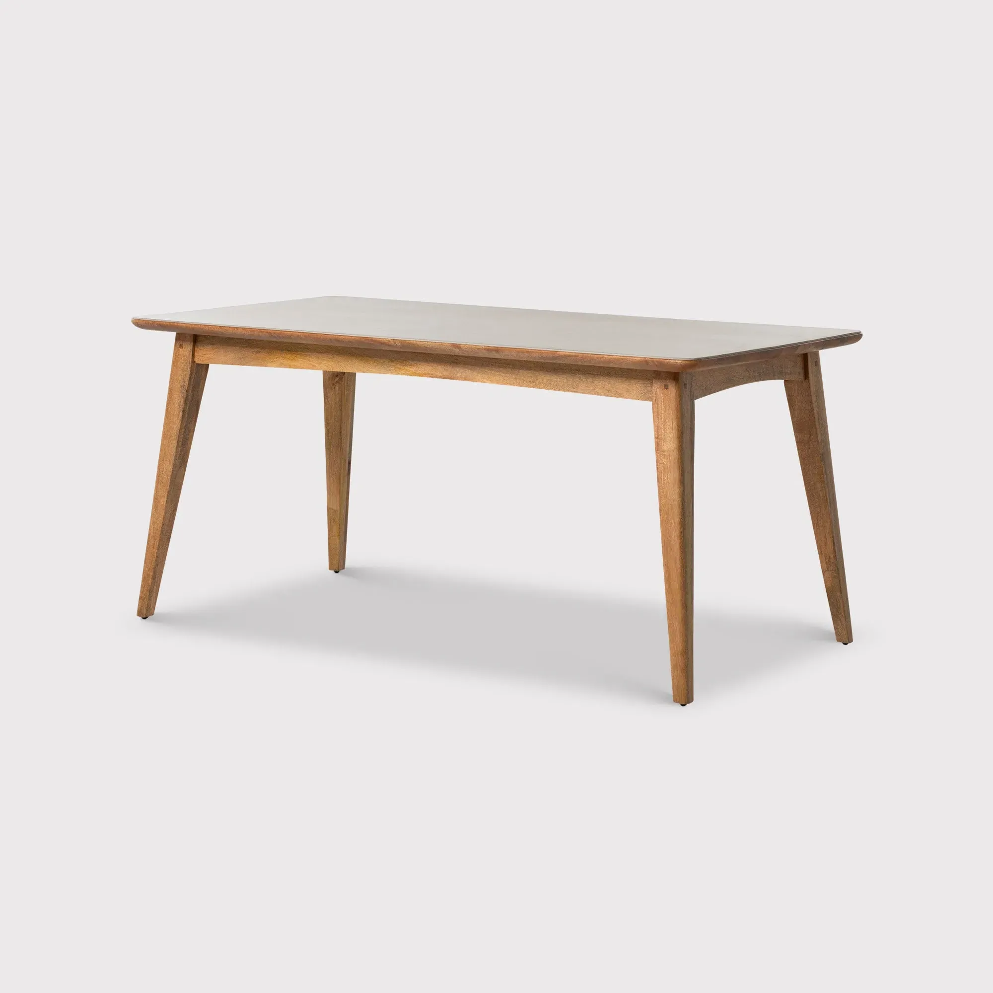 Burlington Faux Stone Dining Table - Grey, Mango Wood