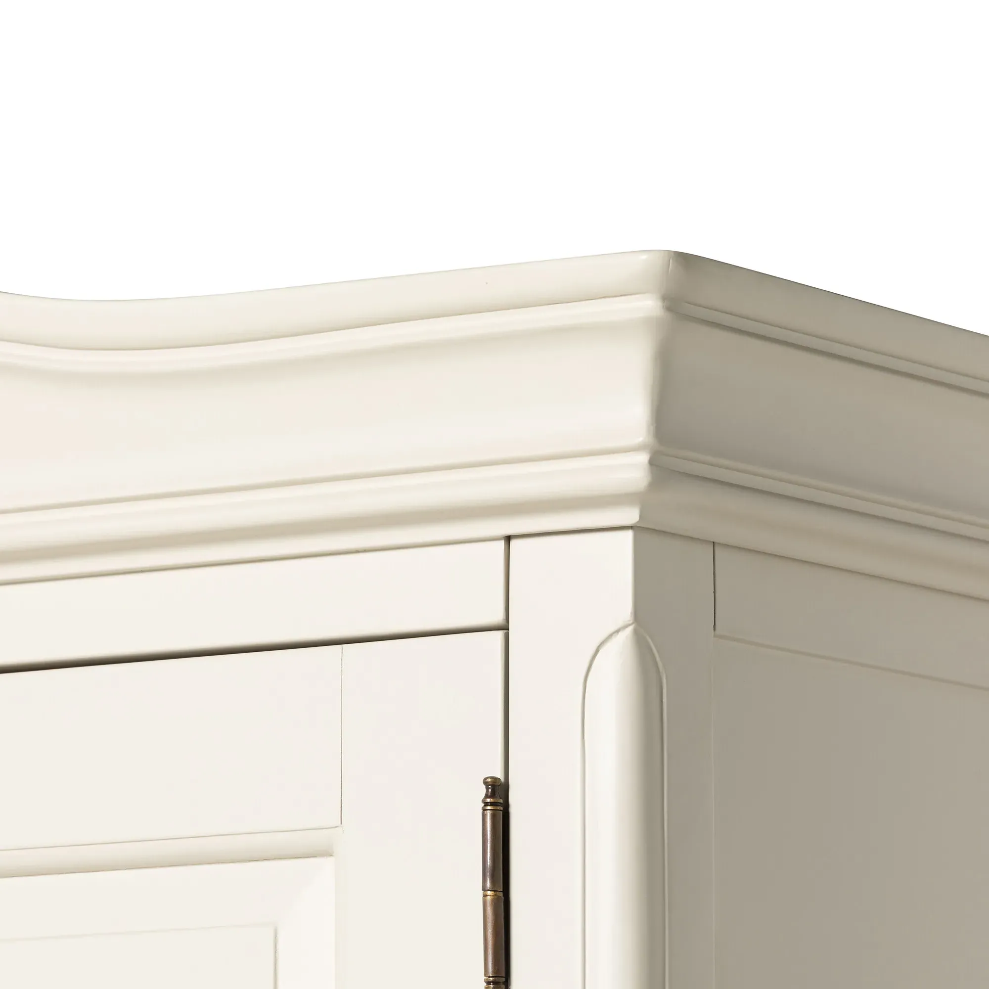 Calista Double Wardrobe - White, Mahogany Wood