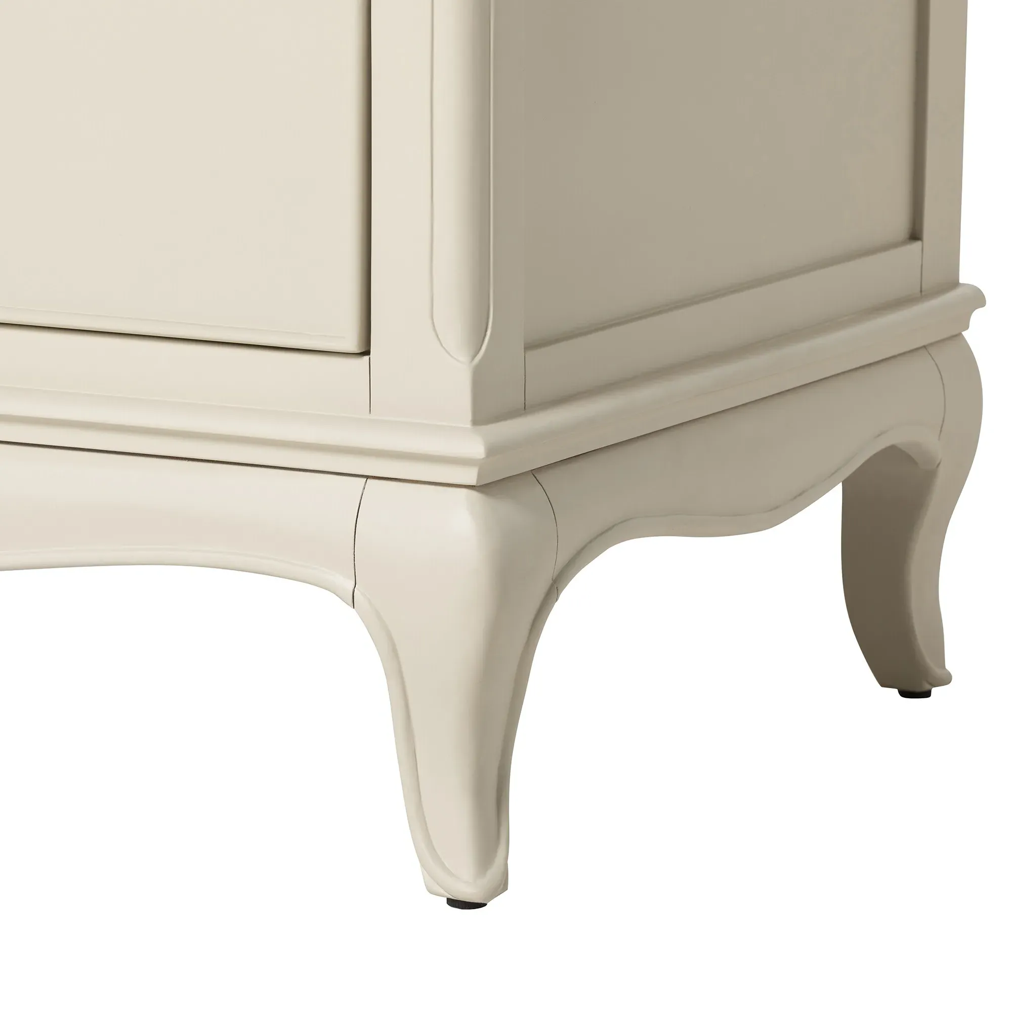 Calista Double Wardrobe - White, Mahogany Wood