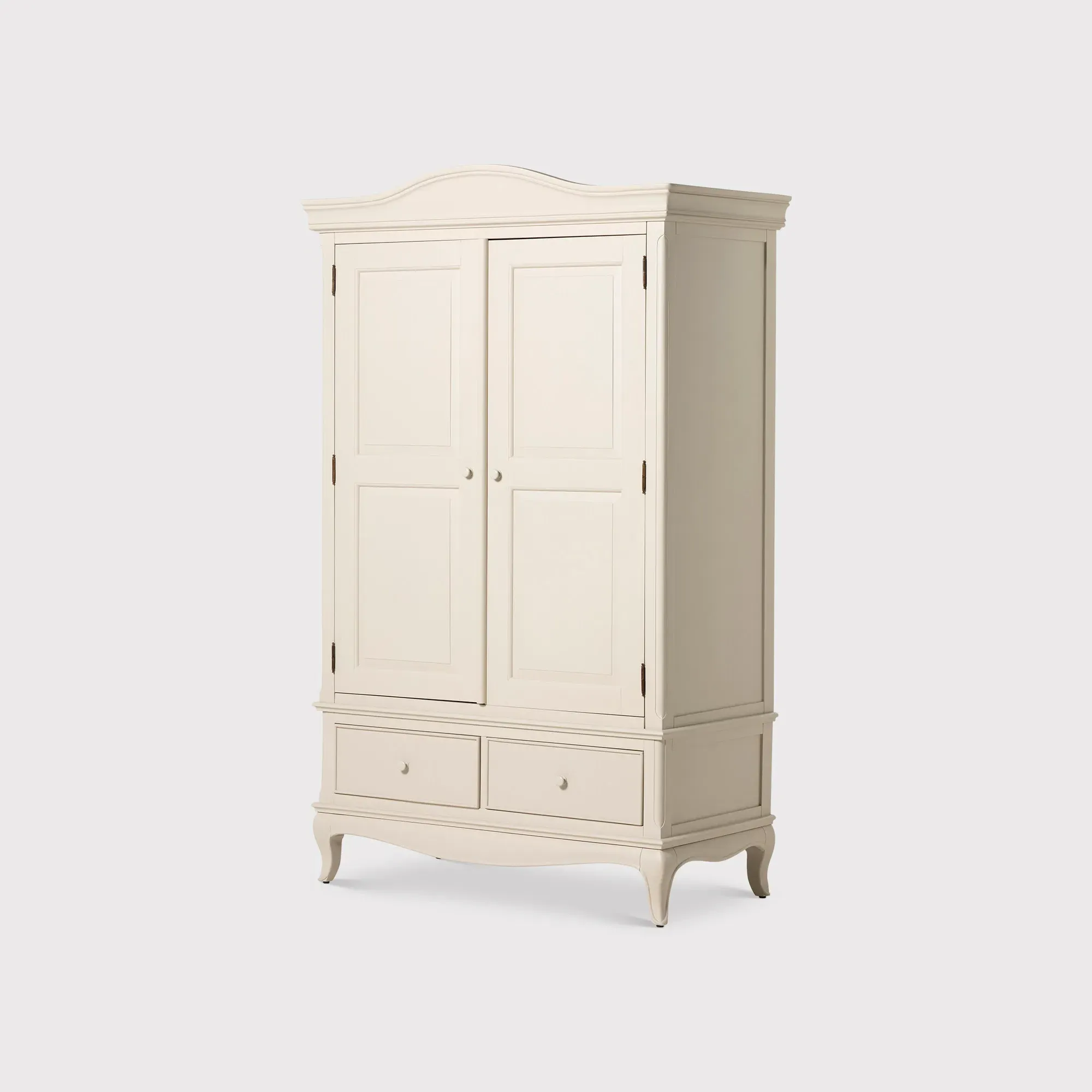 Calista Double Wardrobe - White, Mahogany Wood image