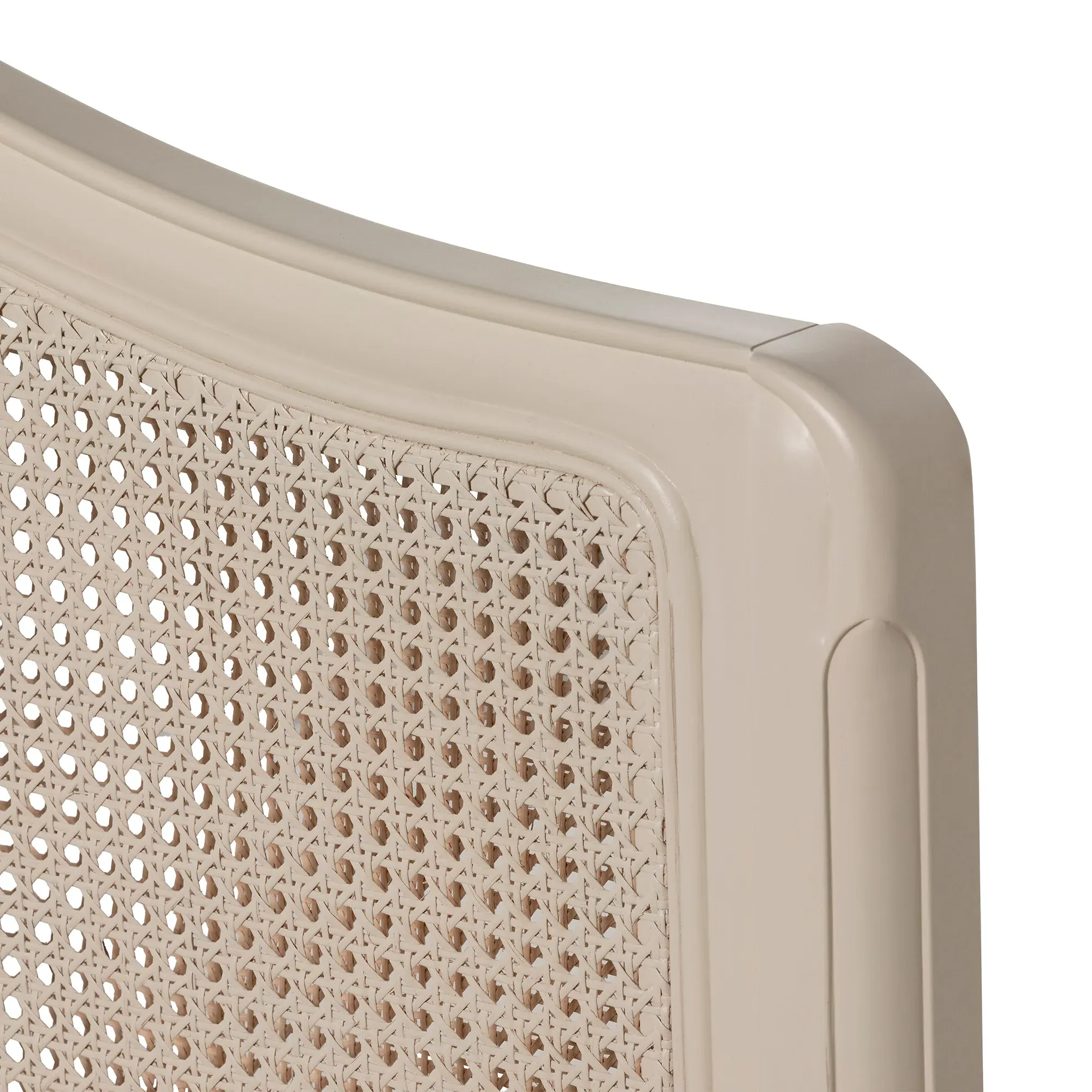 Calista Super King Bed Frame - White, Mahogany Wood