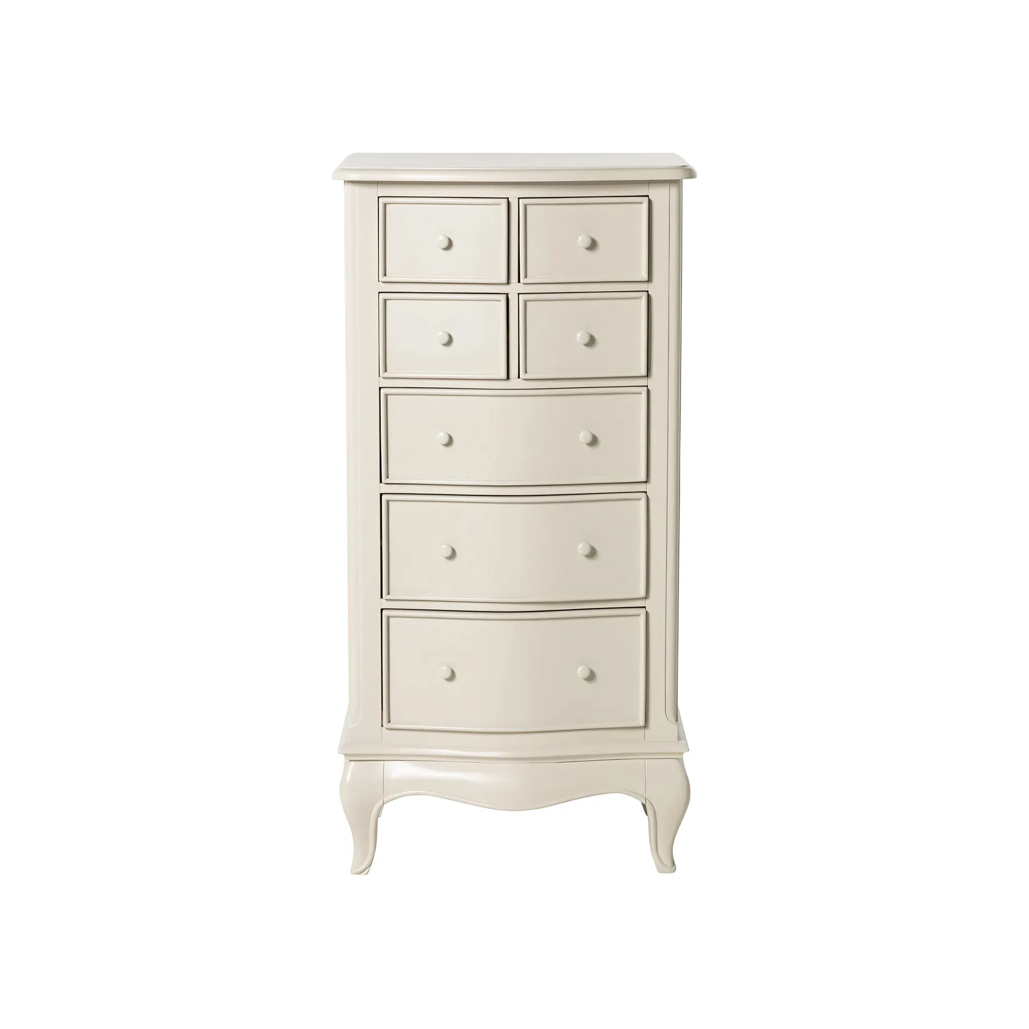 Calista Tall Narrow Chest - White