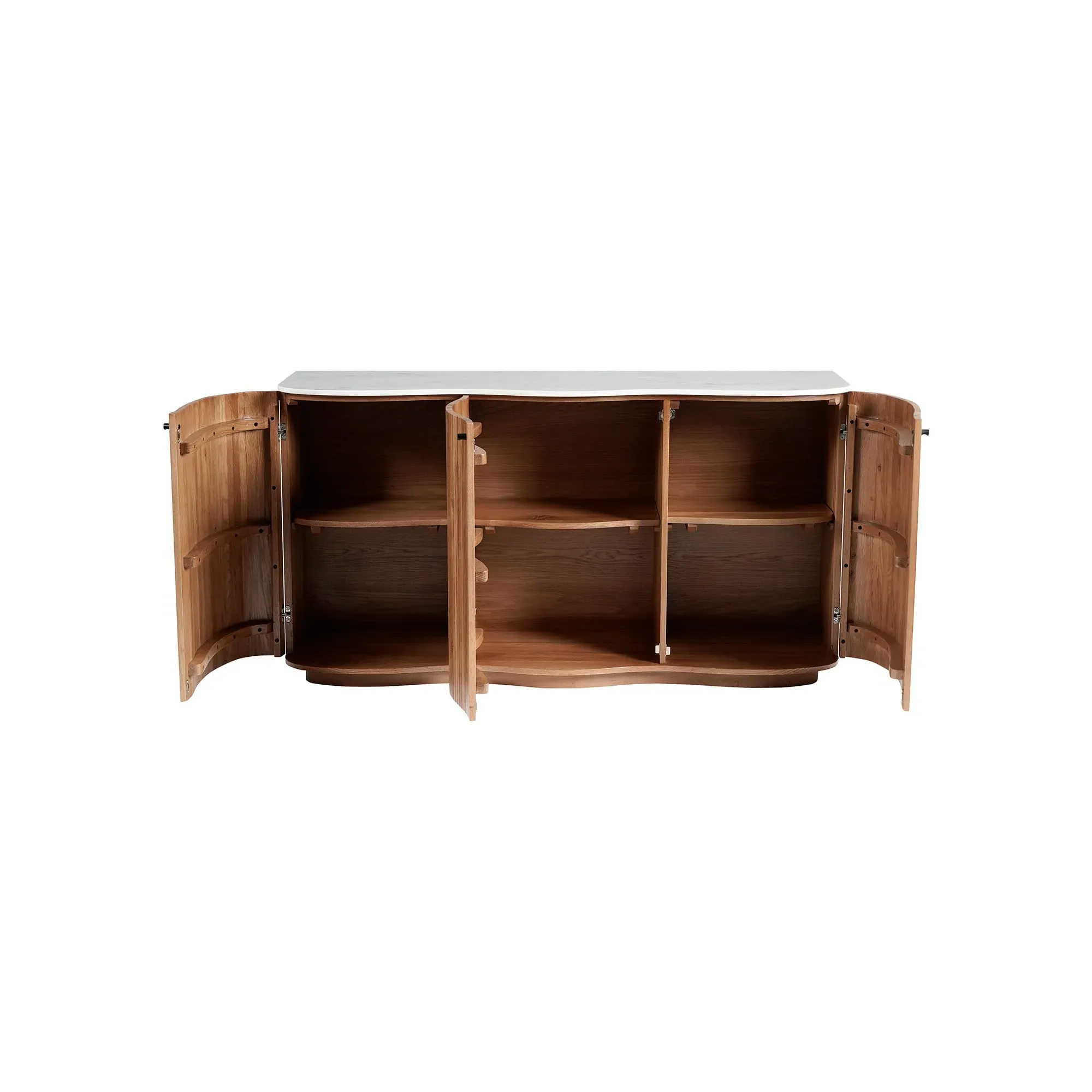 Cambria 3 Door Sideboard - Brown, Oak