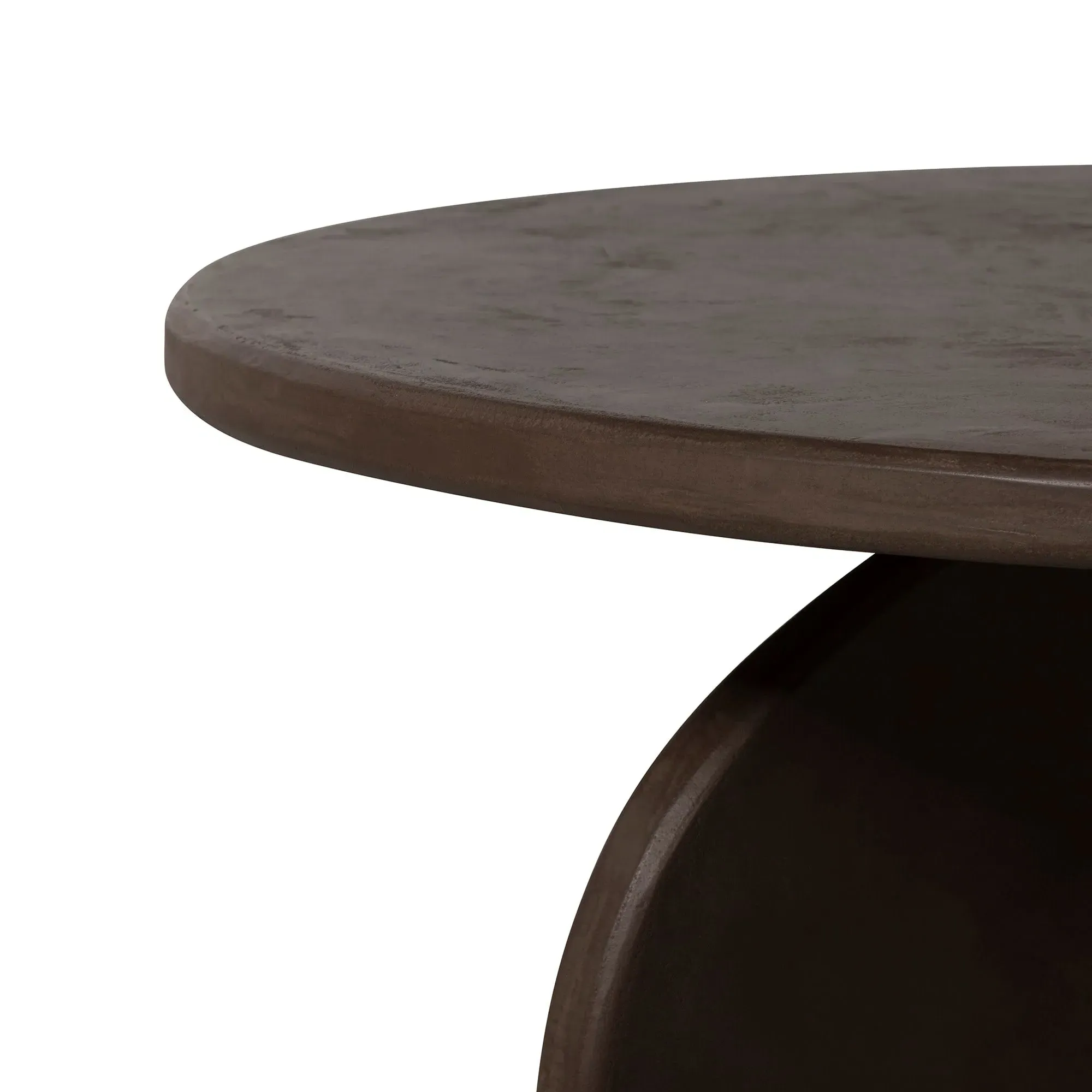 Capella Round Coffee Table Set of 2 - Brown, Pine