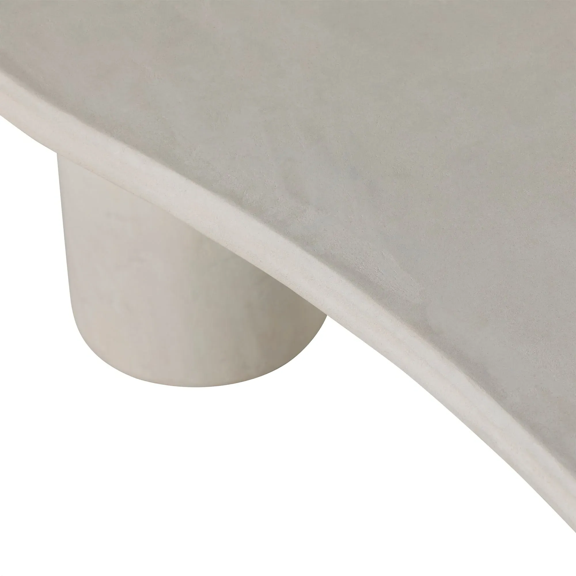 Capella Round Coffee Table - White, Pine