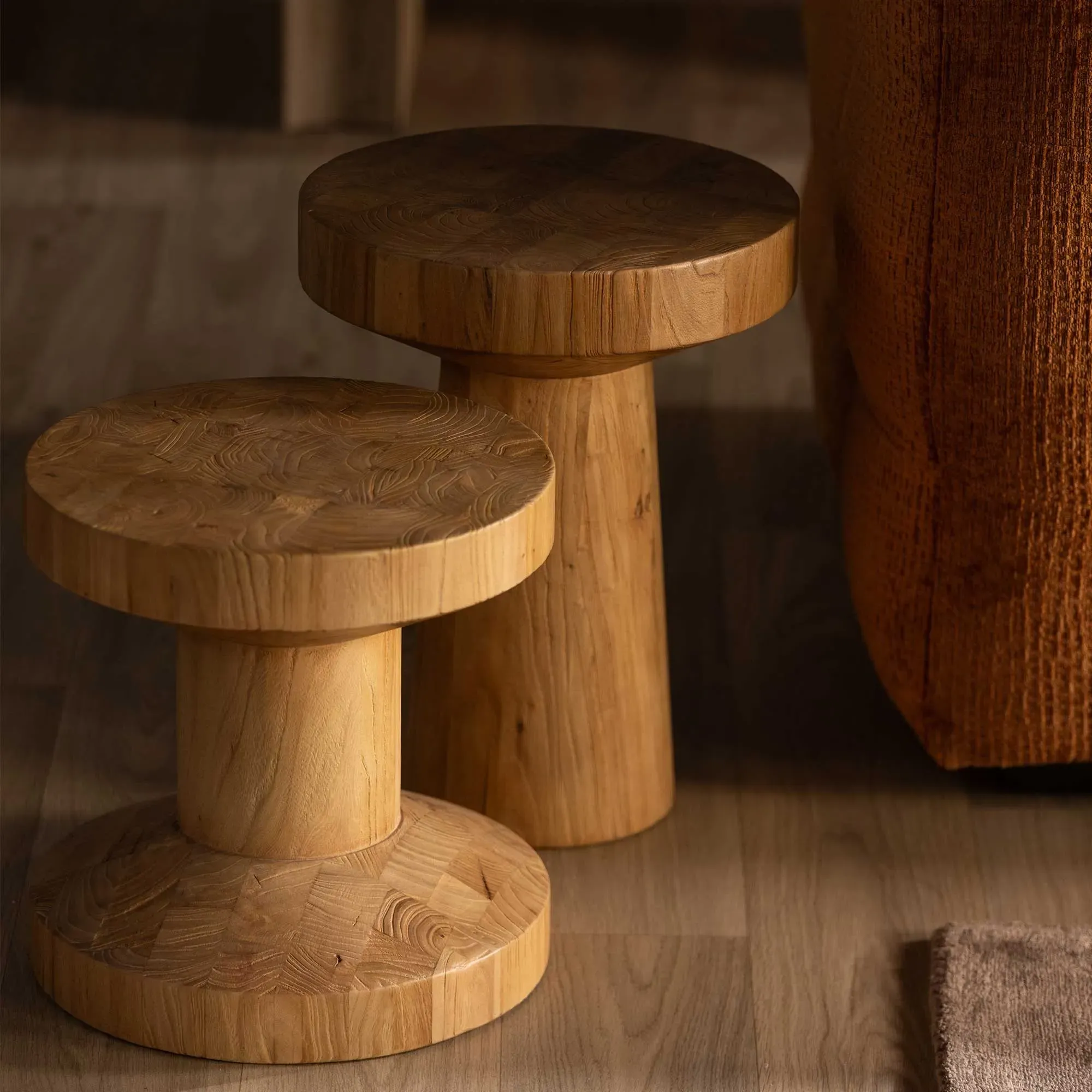 Carver Round Coffee Table - Sandcastle Elm