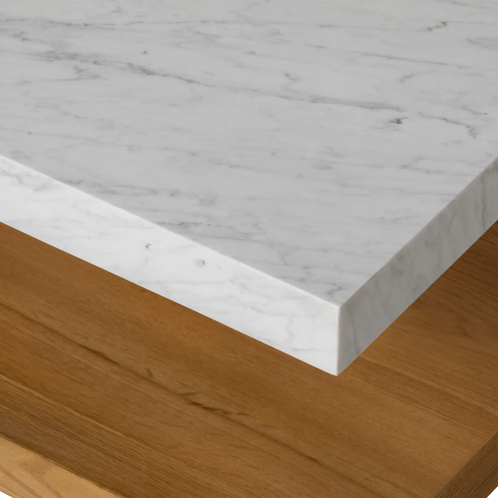 Casper Coffee Table - White, Marble
