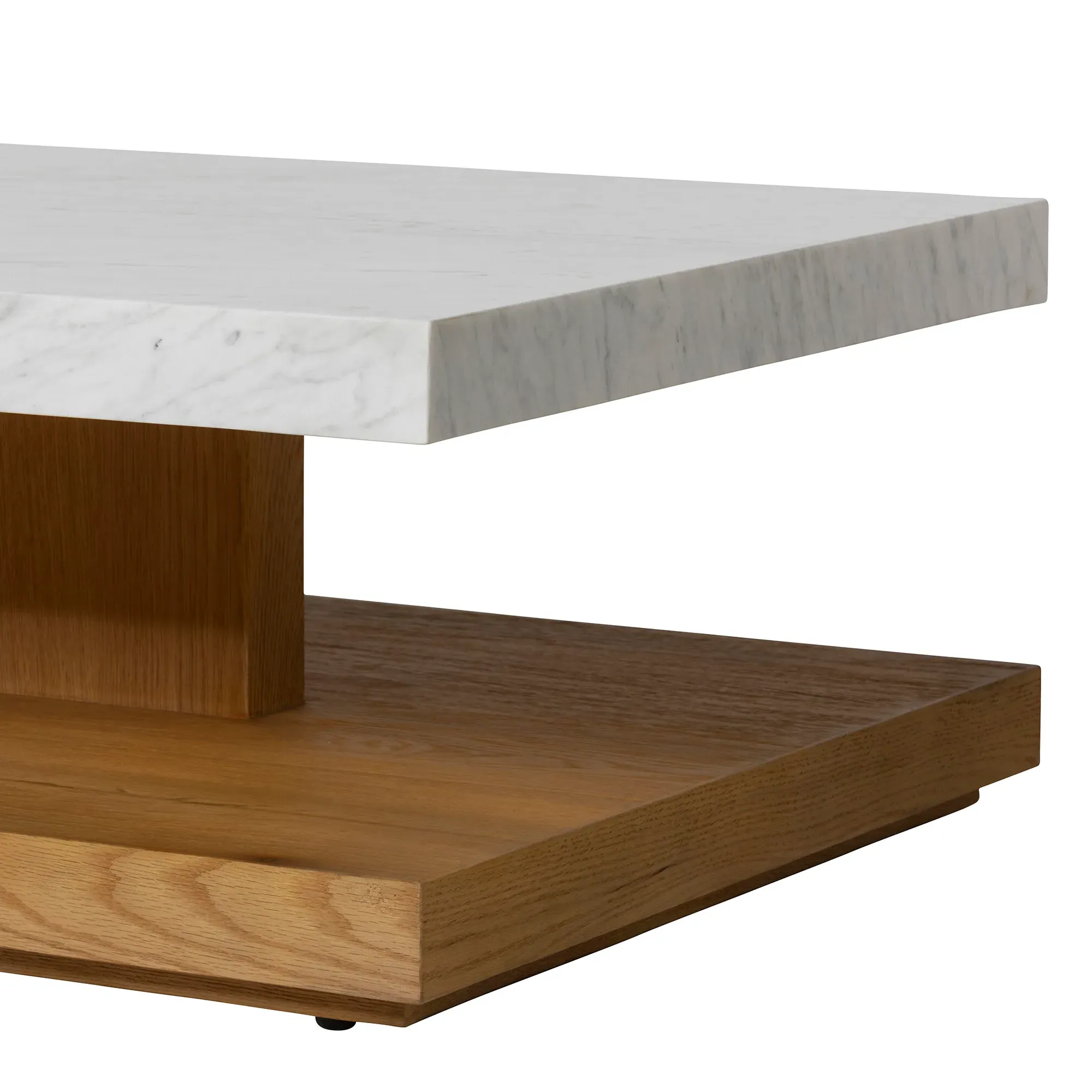 Casper Coffee Table - White, Marble