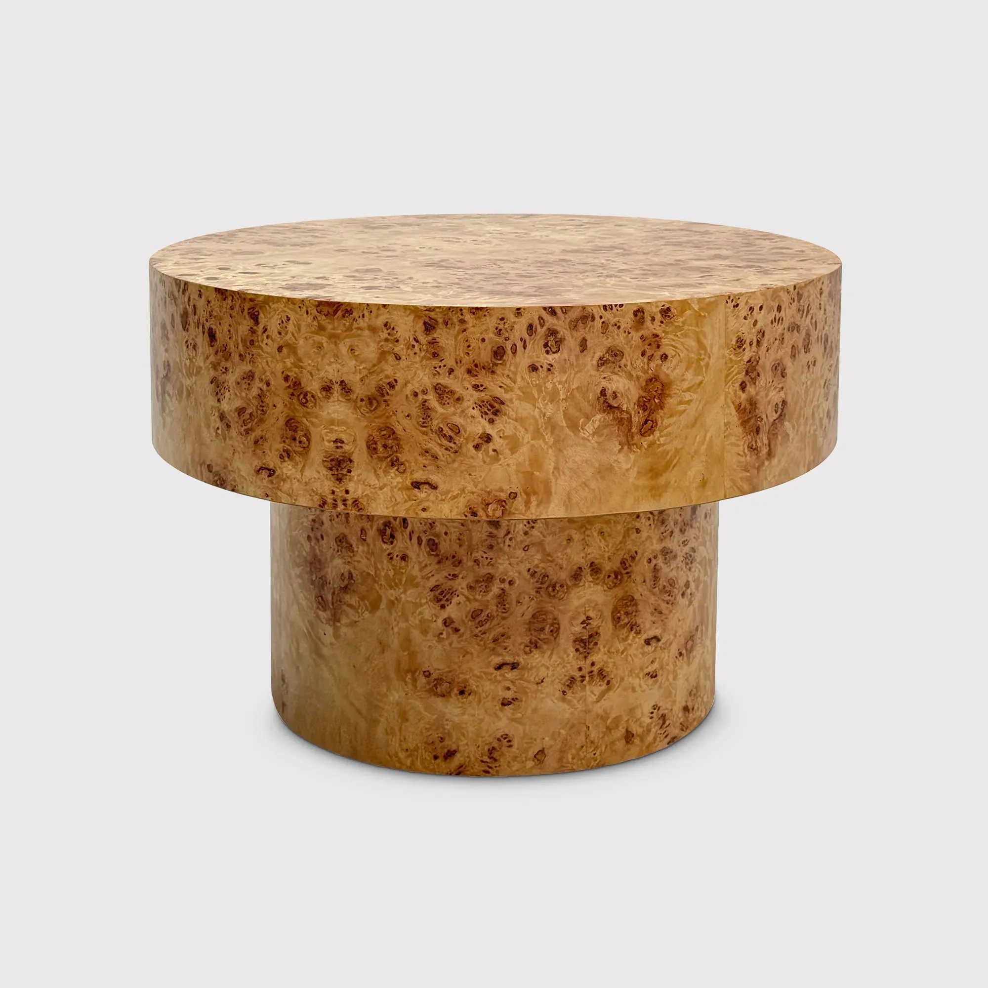 Castile Round Lamp Table - Neutral, Wood