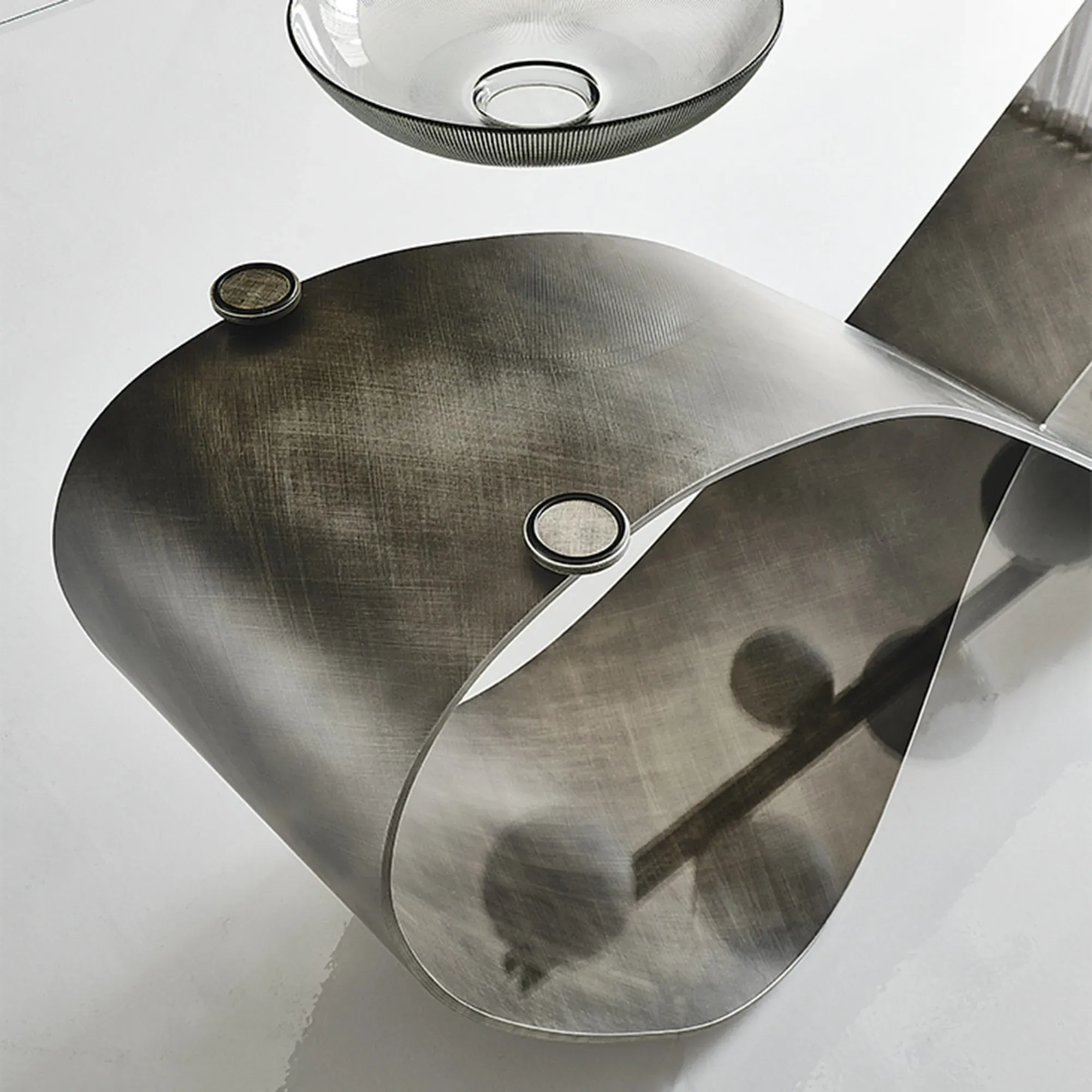 Cattelan Italia Butterfly Dining Table - Grey, Glass