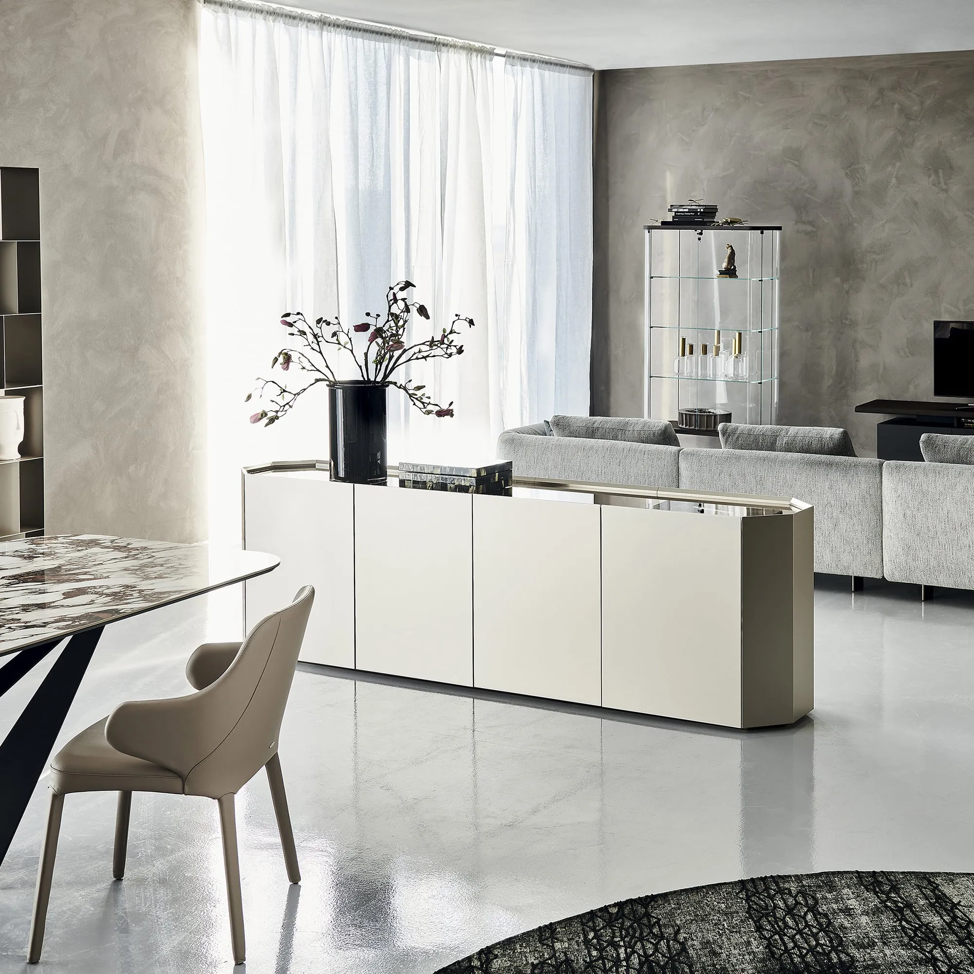 Cattelan Italia Chelsea 4 Door Sideboard - Bronze