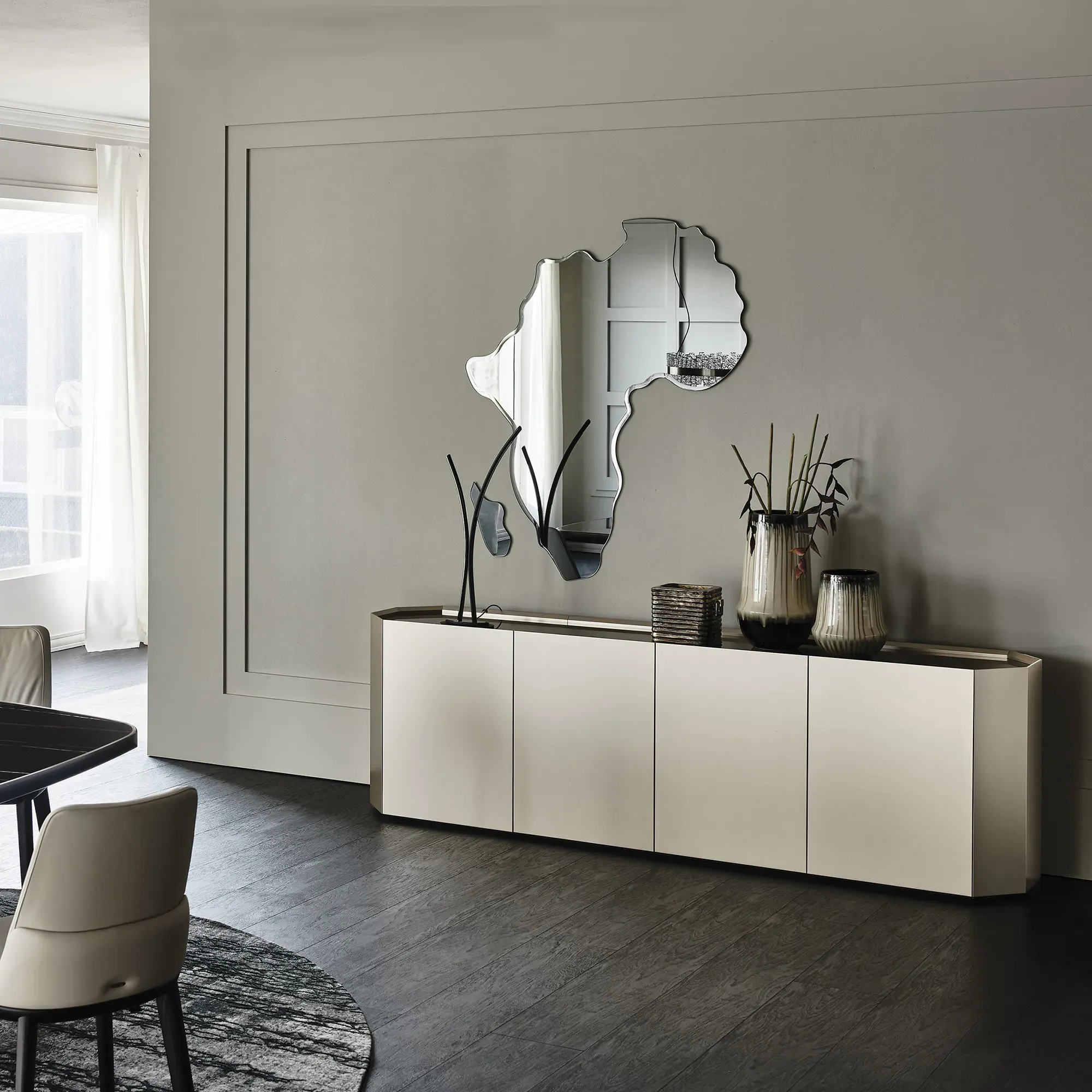 Cattelan Italia Chelsea 4 Door Sideboard - Bronze