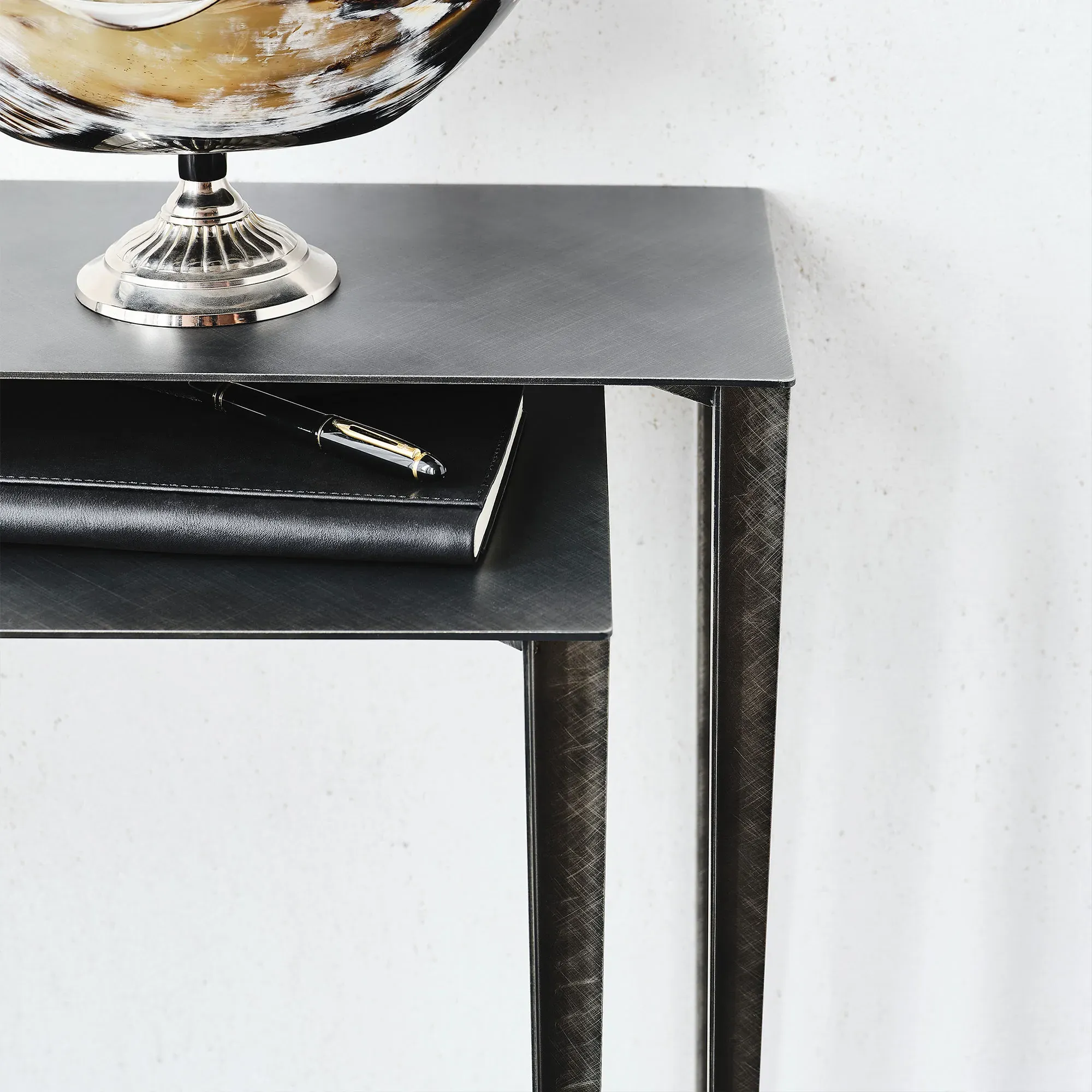 Cattelan Italia Etoile Set of 2 Console Tables - Grey, Wood