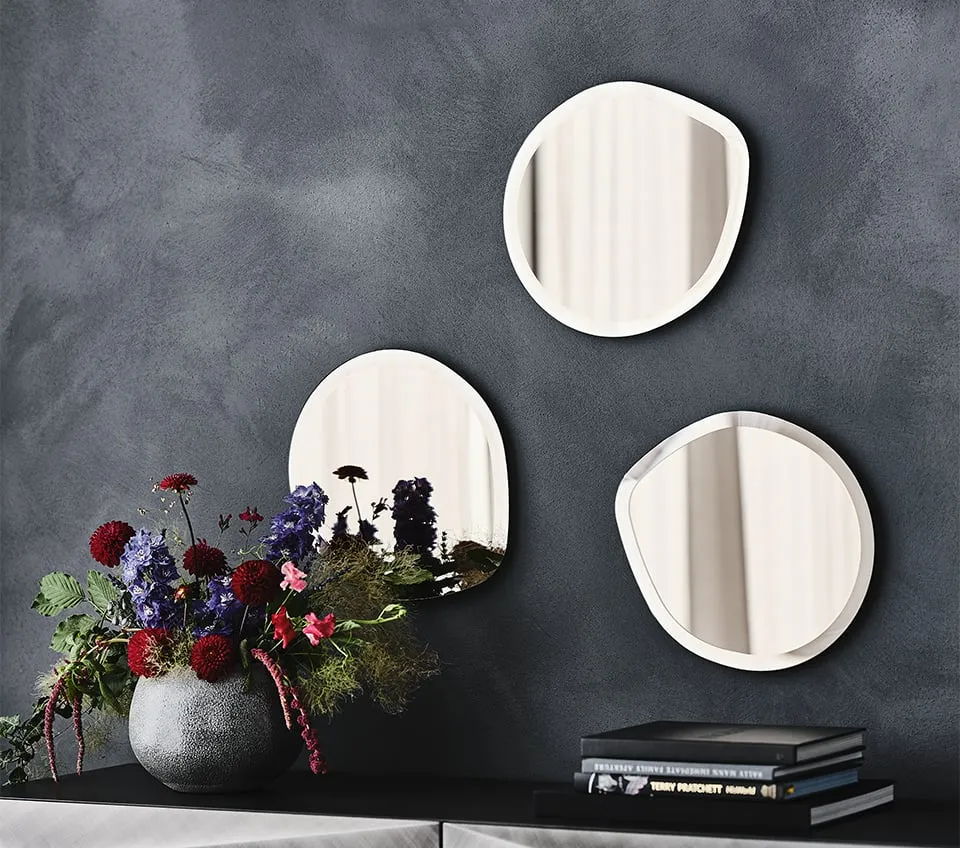Cattelan Italia Hawaii Round Wall Mirror - Grey Glass image