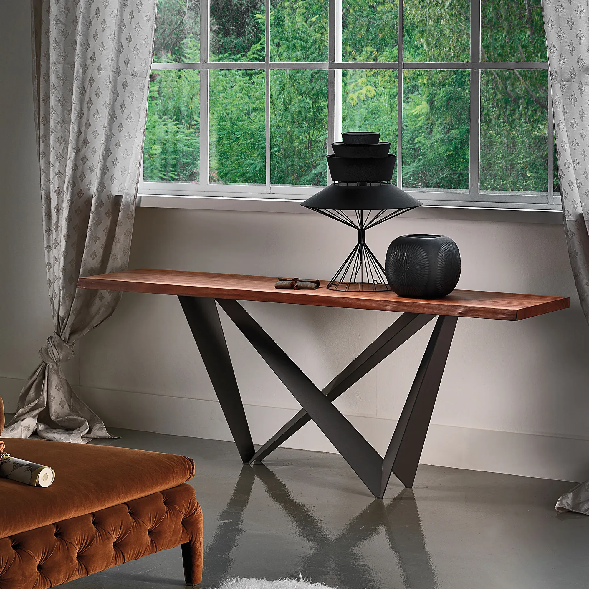 Cattelan Italia Westin Console Table - Grey Wood