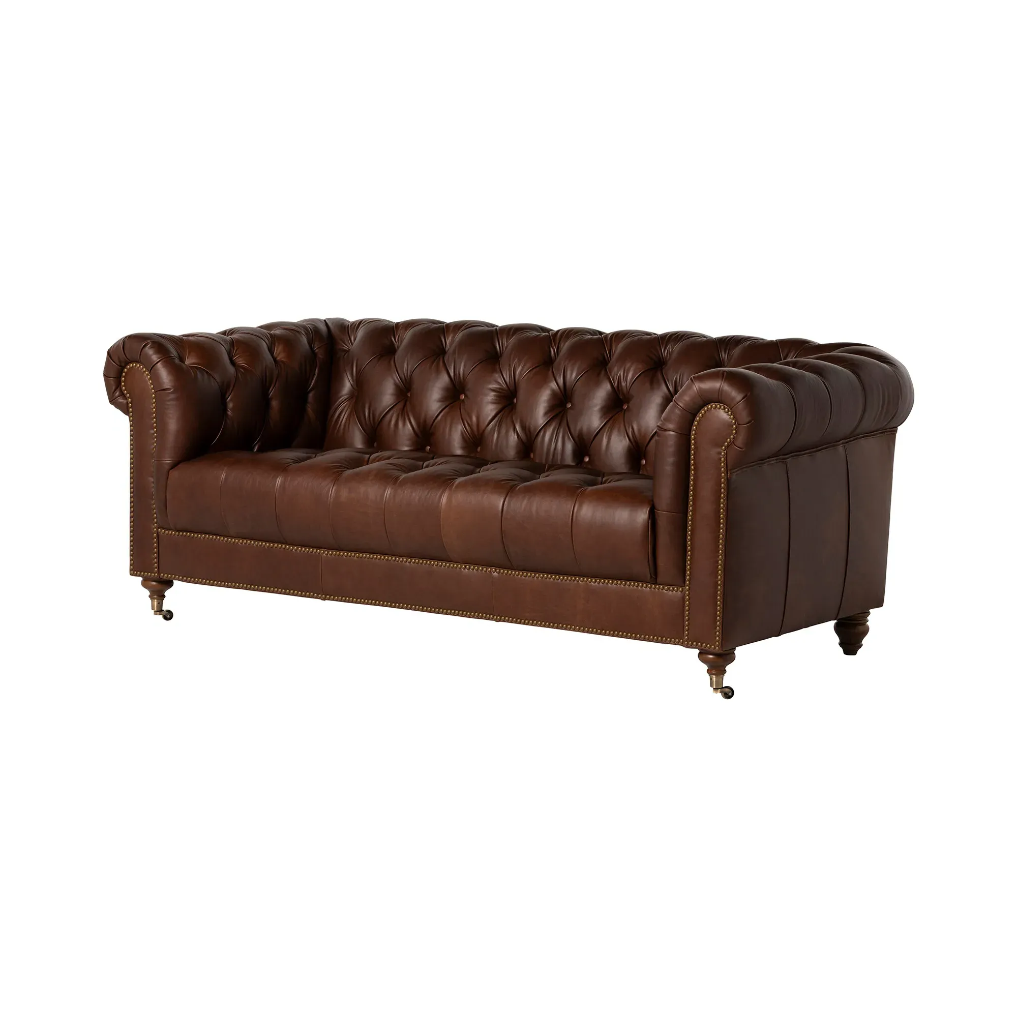 Caversham 3-Seater Sofa - Brown, Leather