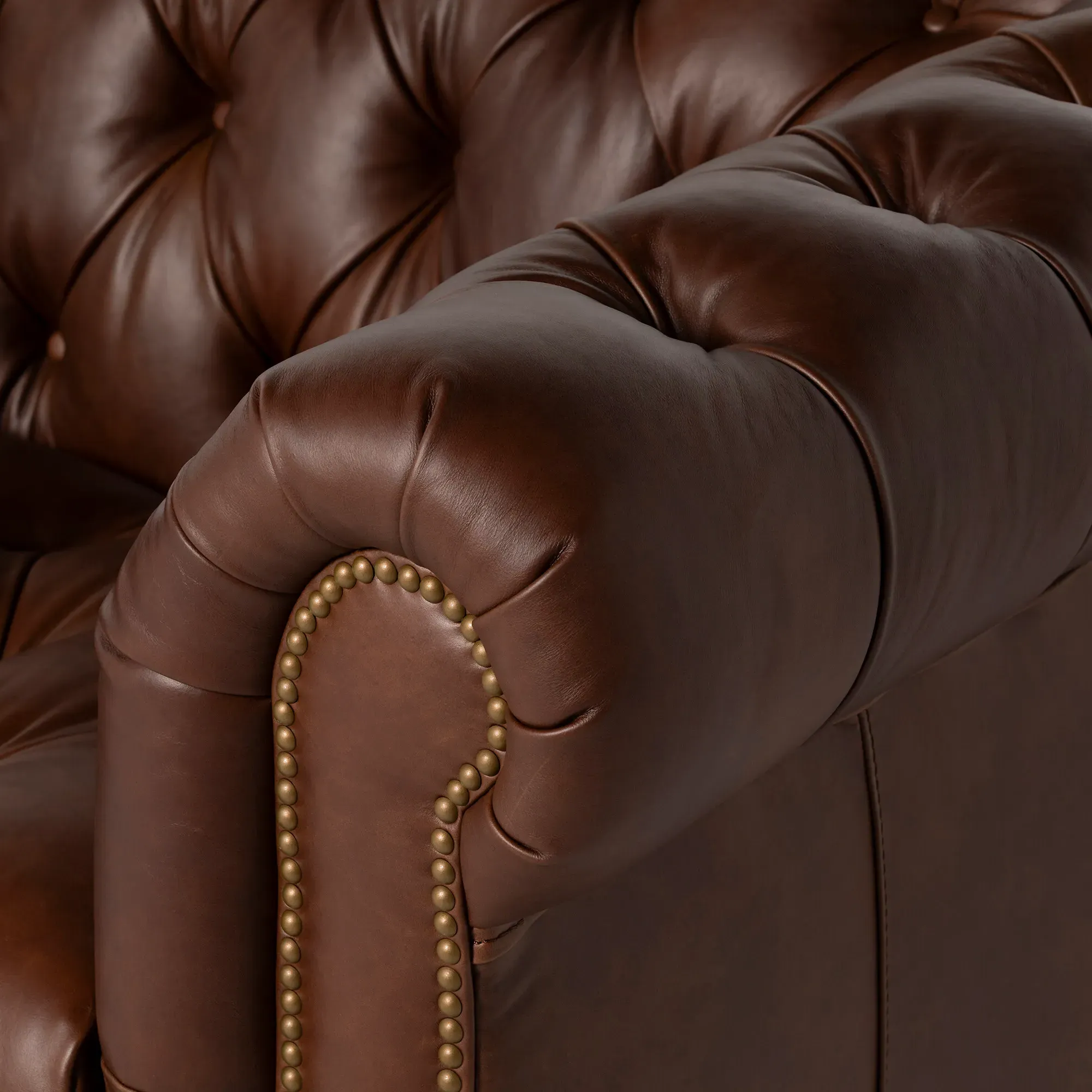 Caversham 3-Seater Sofa - Brown, Leather