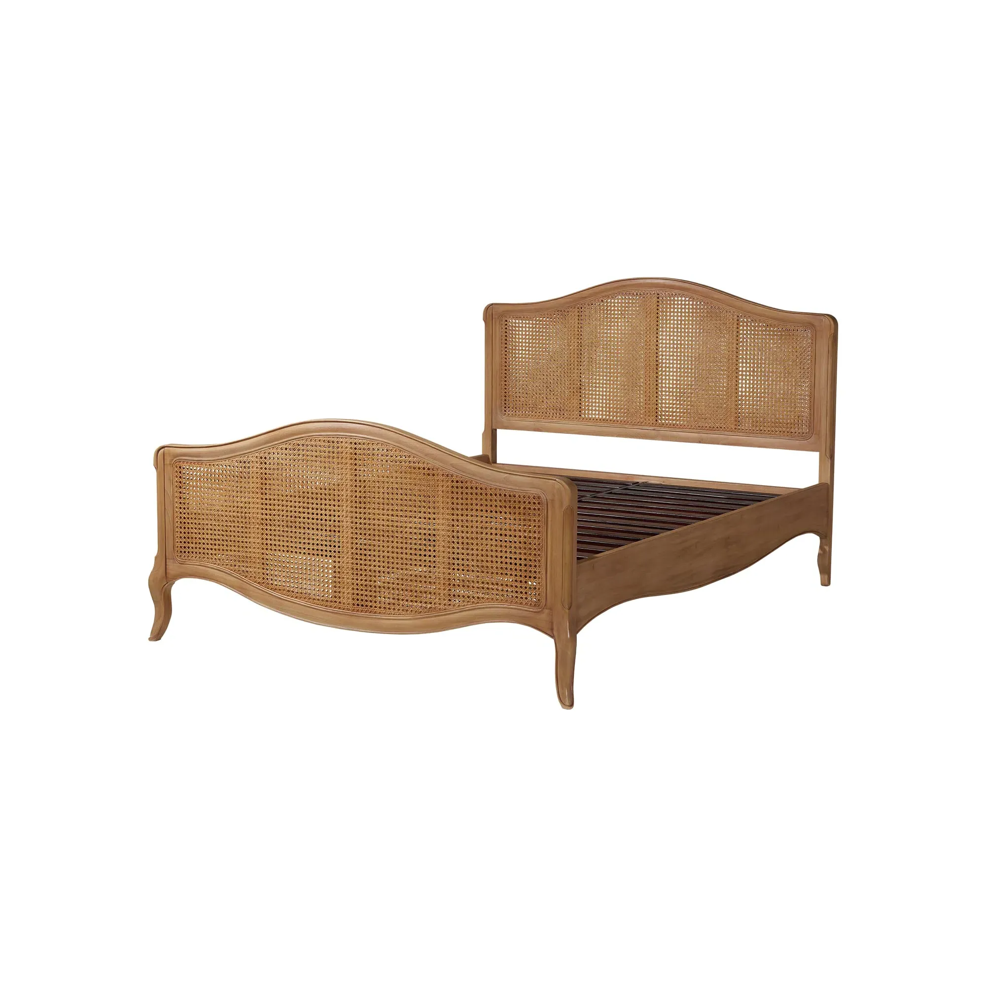 Cecile Double Bed Frame - Neutral, Mindi Wood