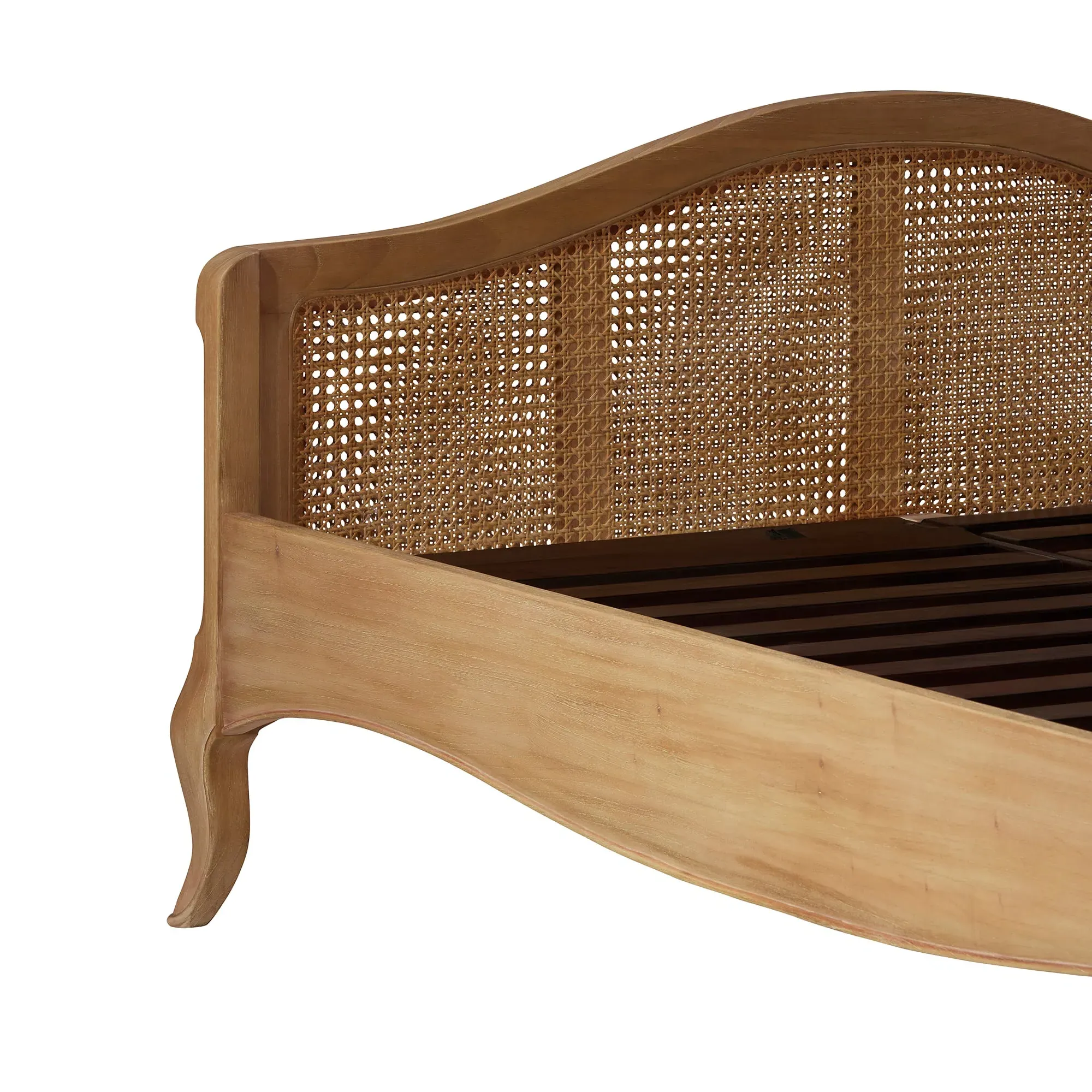 Cecile Double Bed Frame - Neutral, Mindi Wood