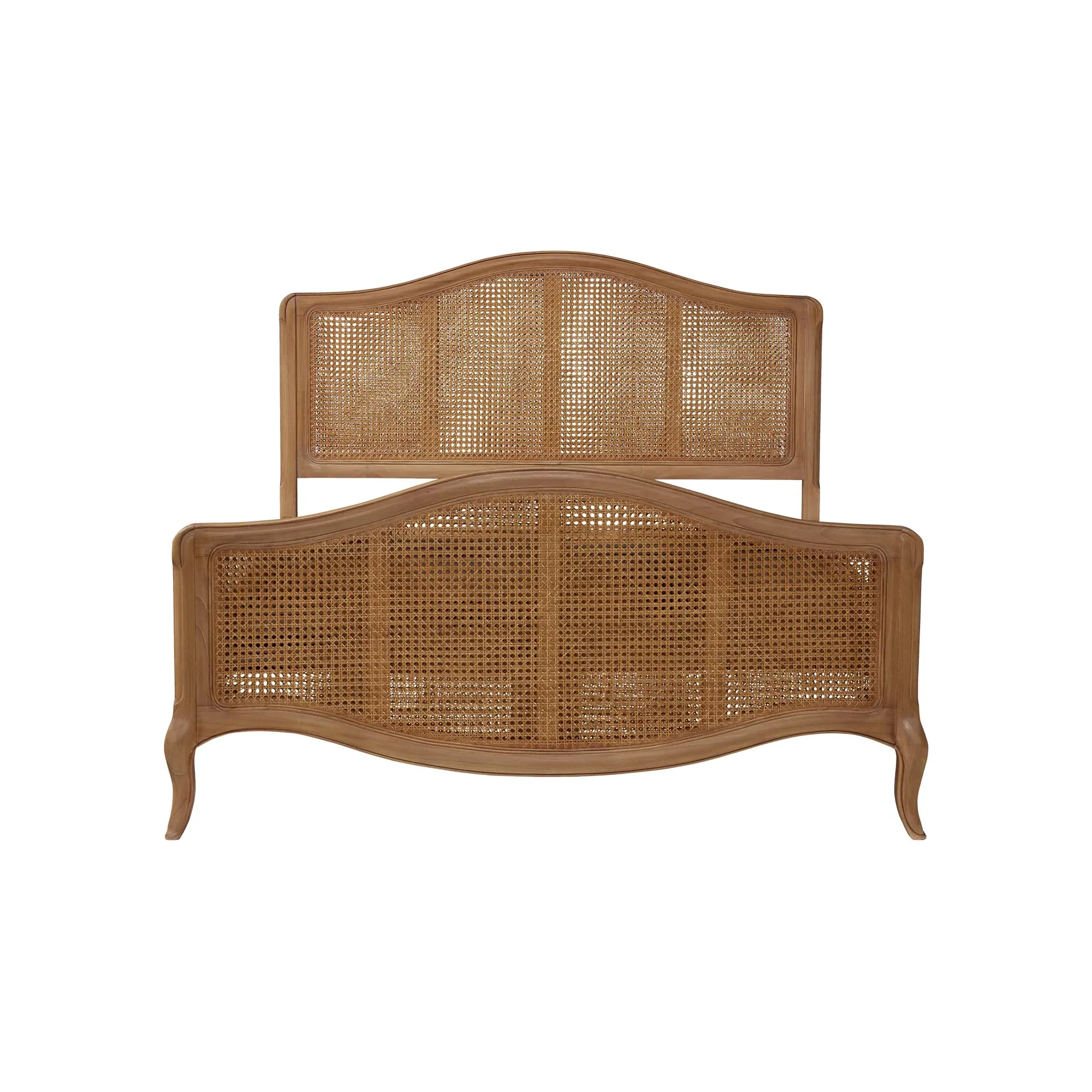 Cecile King High Footend Bed - Neutral, Mindi Wood