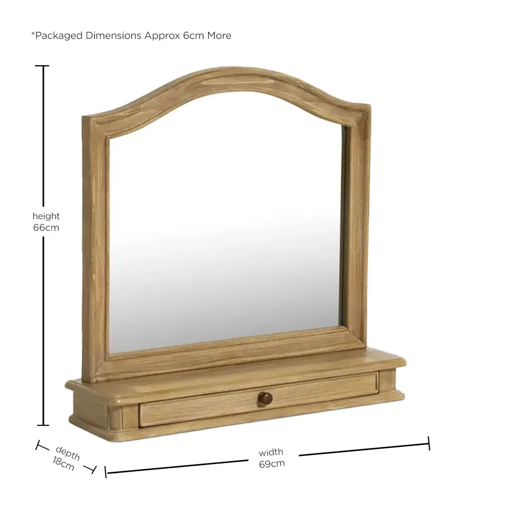 Cecile Square Gallery Mirror - Neutral, Mindi Wood
