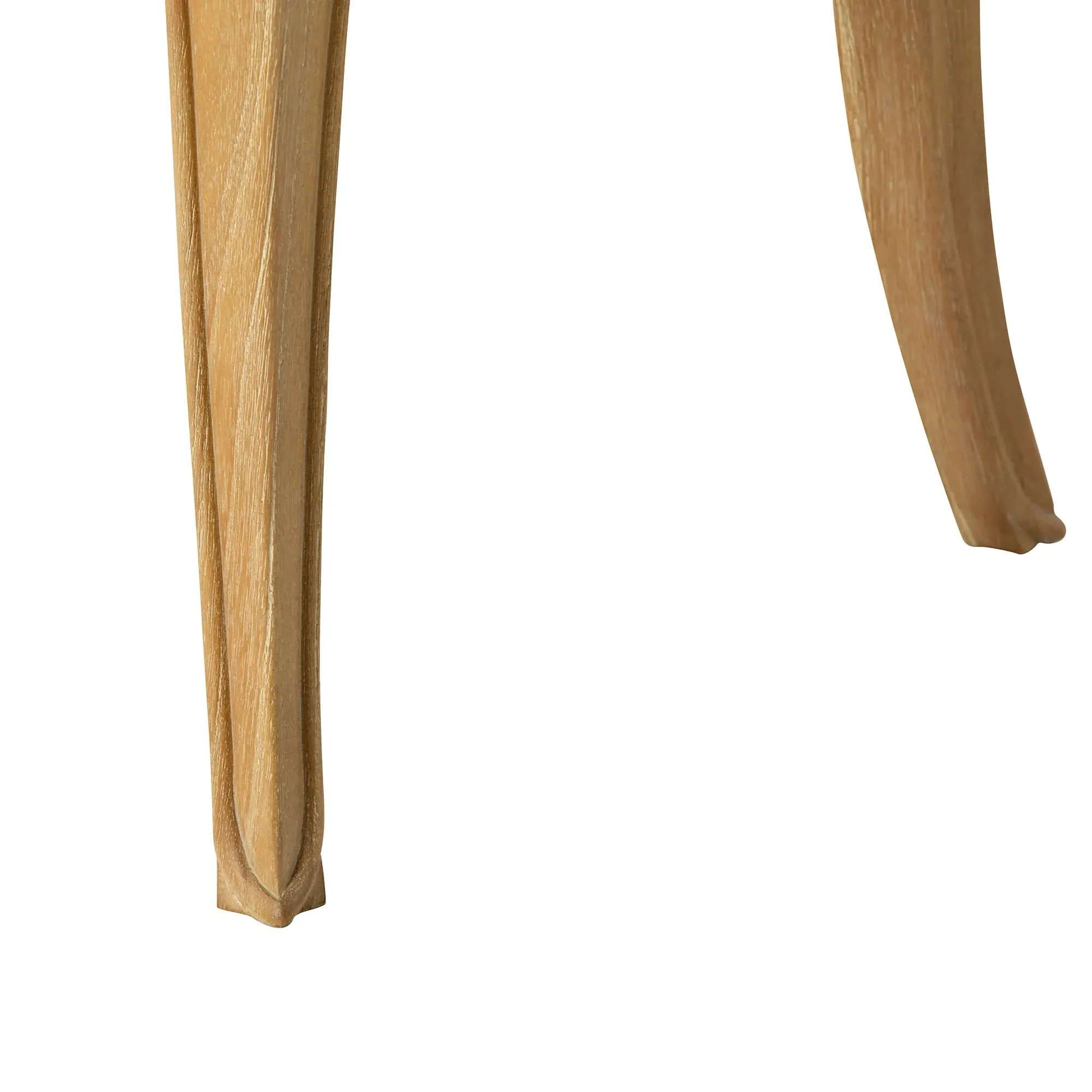 Cecile Upholstered Stool - Neutral, Mindi Wood