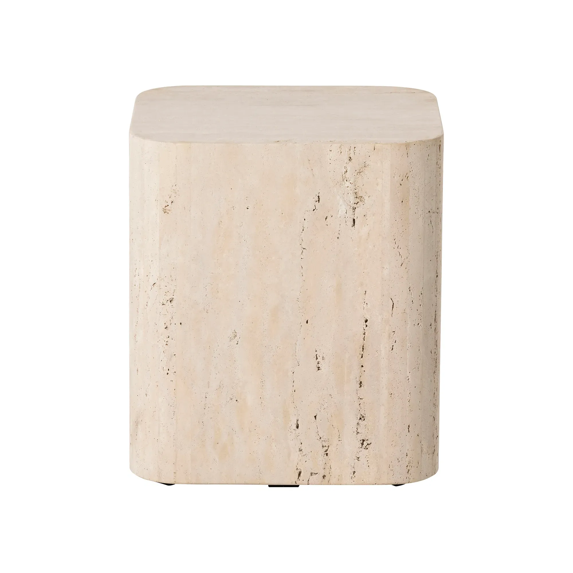 Cesar Square Coffee Table - White, Stone Effect