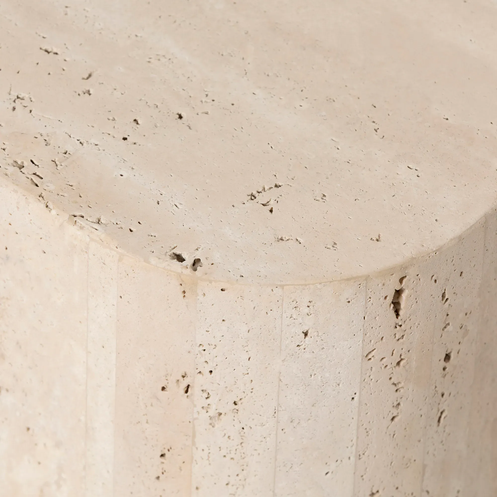 Cesar Square Coffee Table - White, Stone Effect