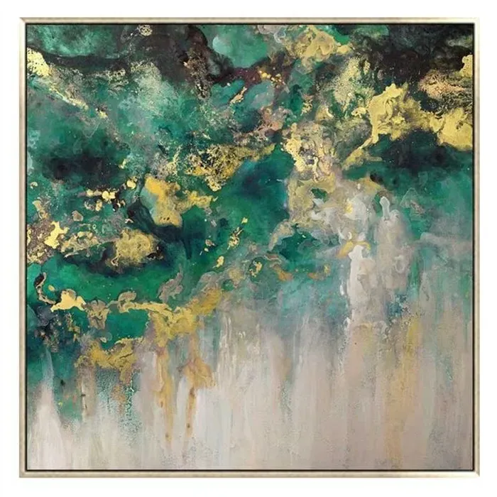 Champagne Skies Picture Art - Green, Canvas