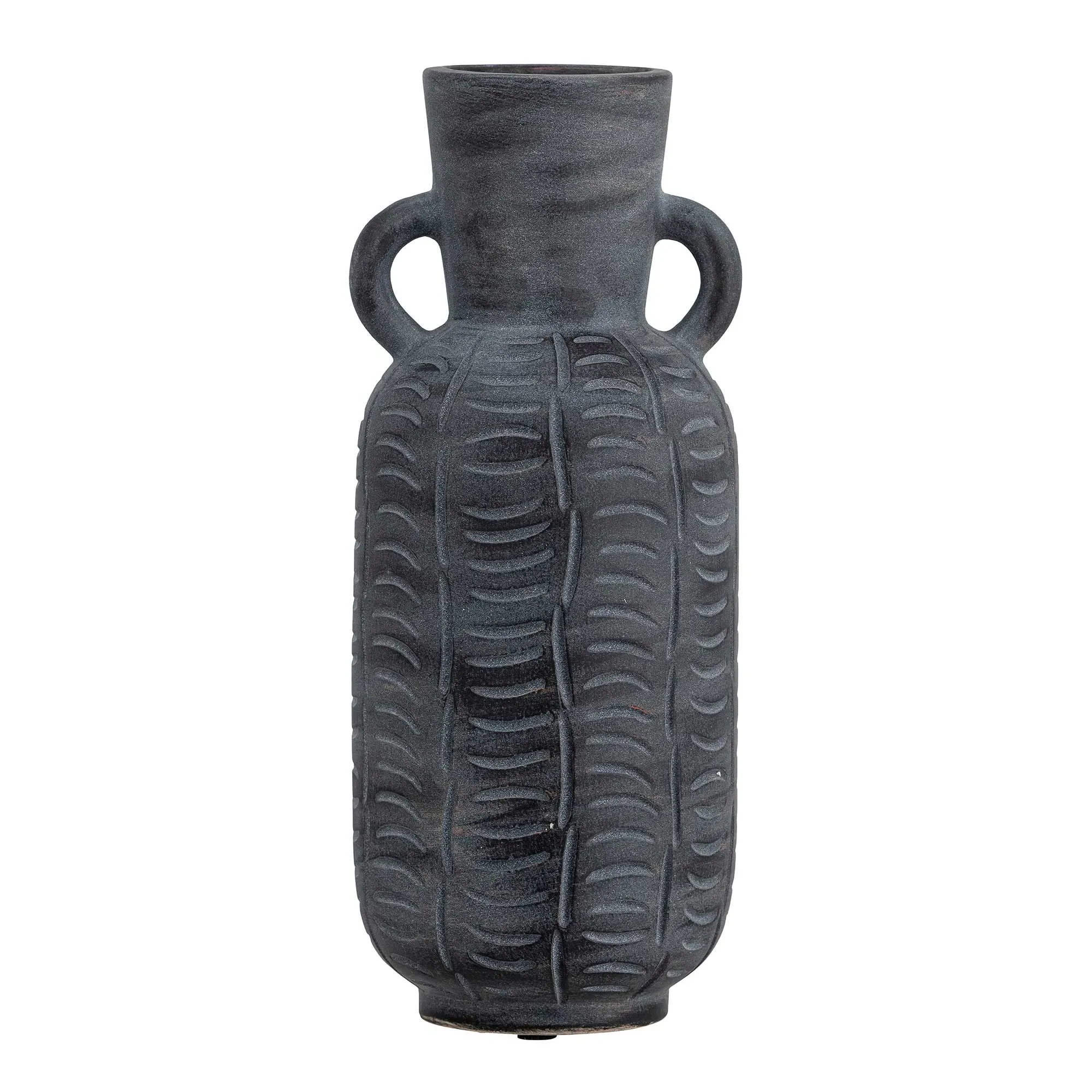Charcoal Ceramic Vase - Grey image