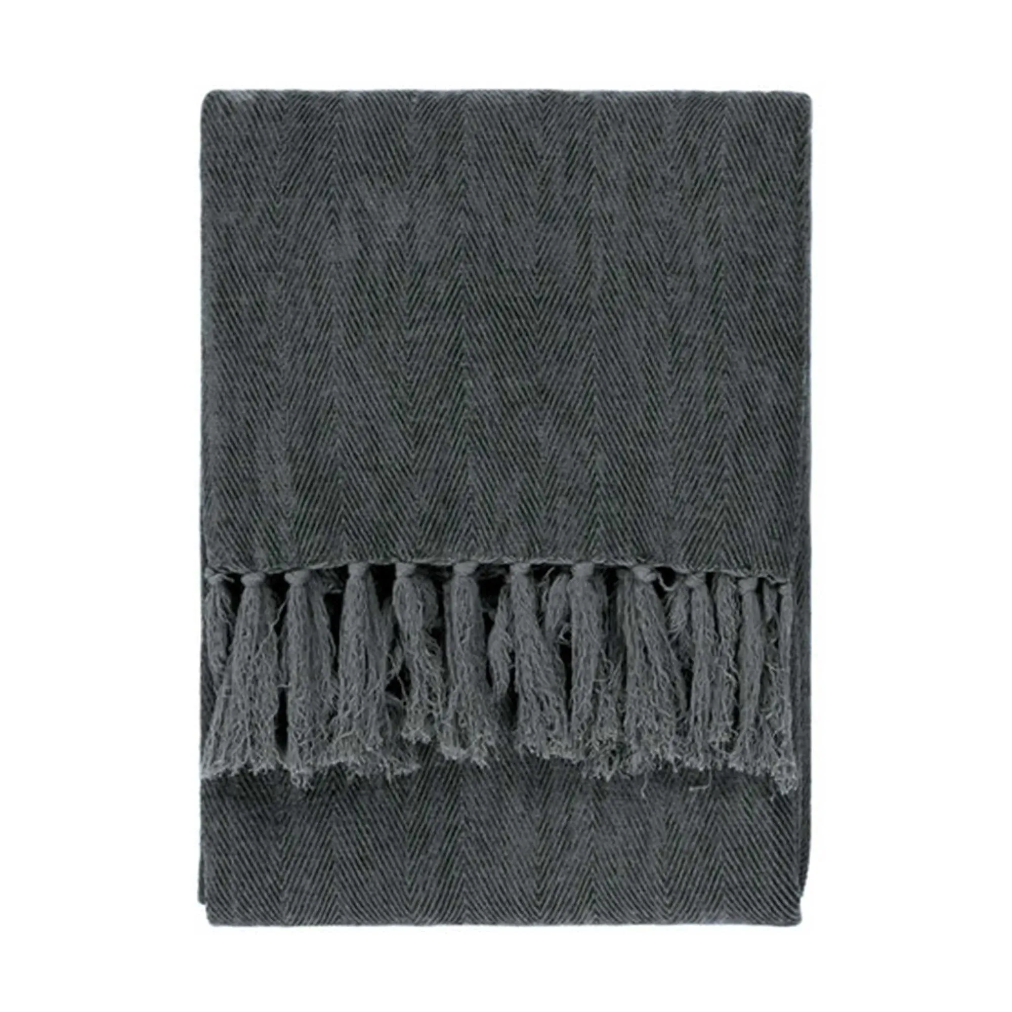 Chenille Throw Blanket - Dark Petrol, Cotton image