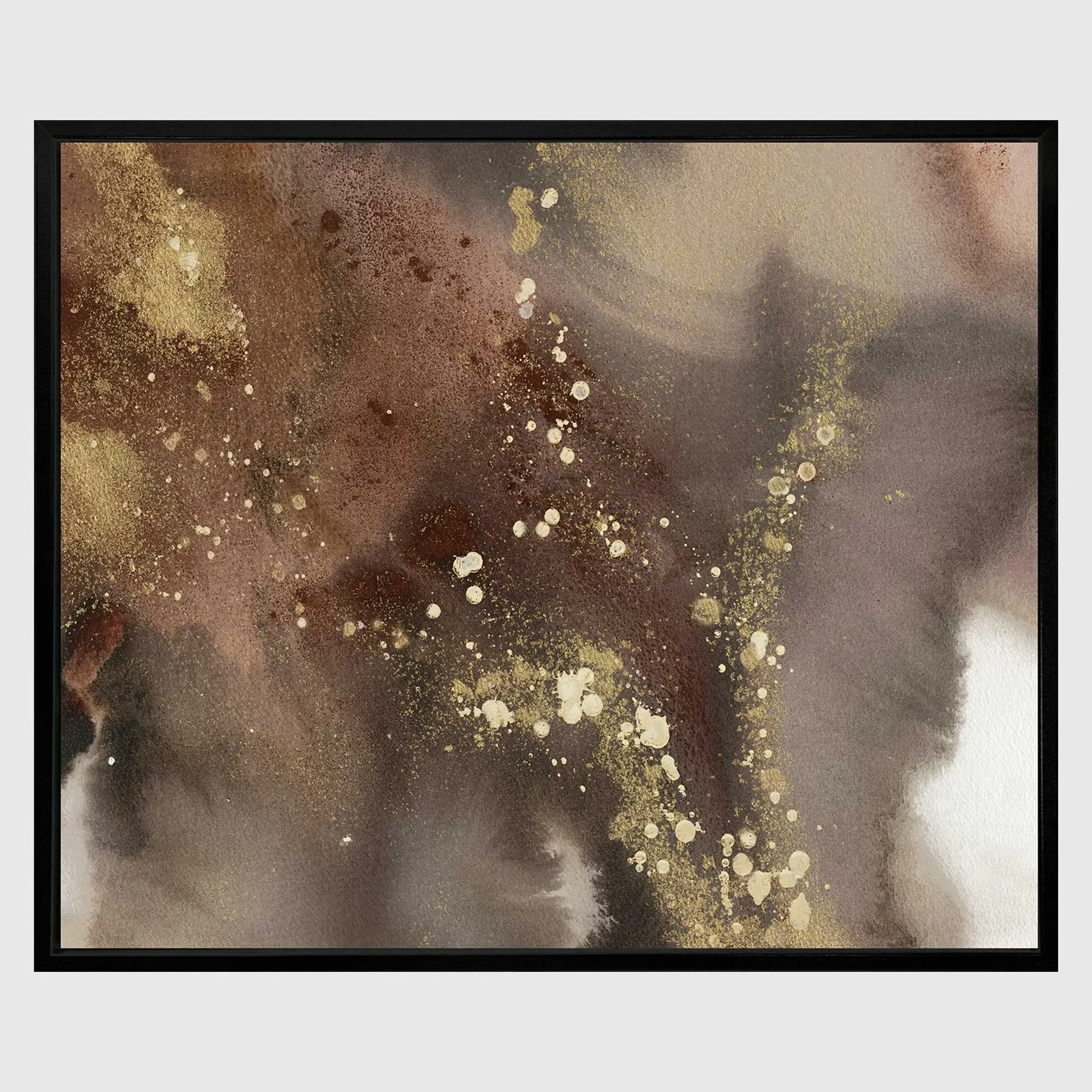 Chocolate Noir I Square Framed Canvas Print - Brown product