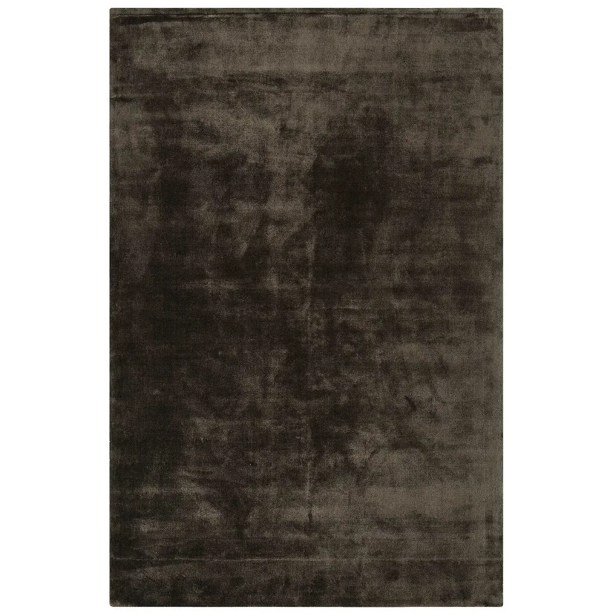 Chrome Square Rug - Charcoal, Viscose image