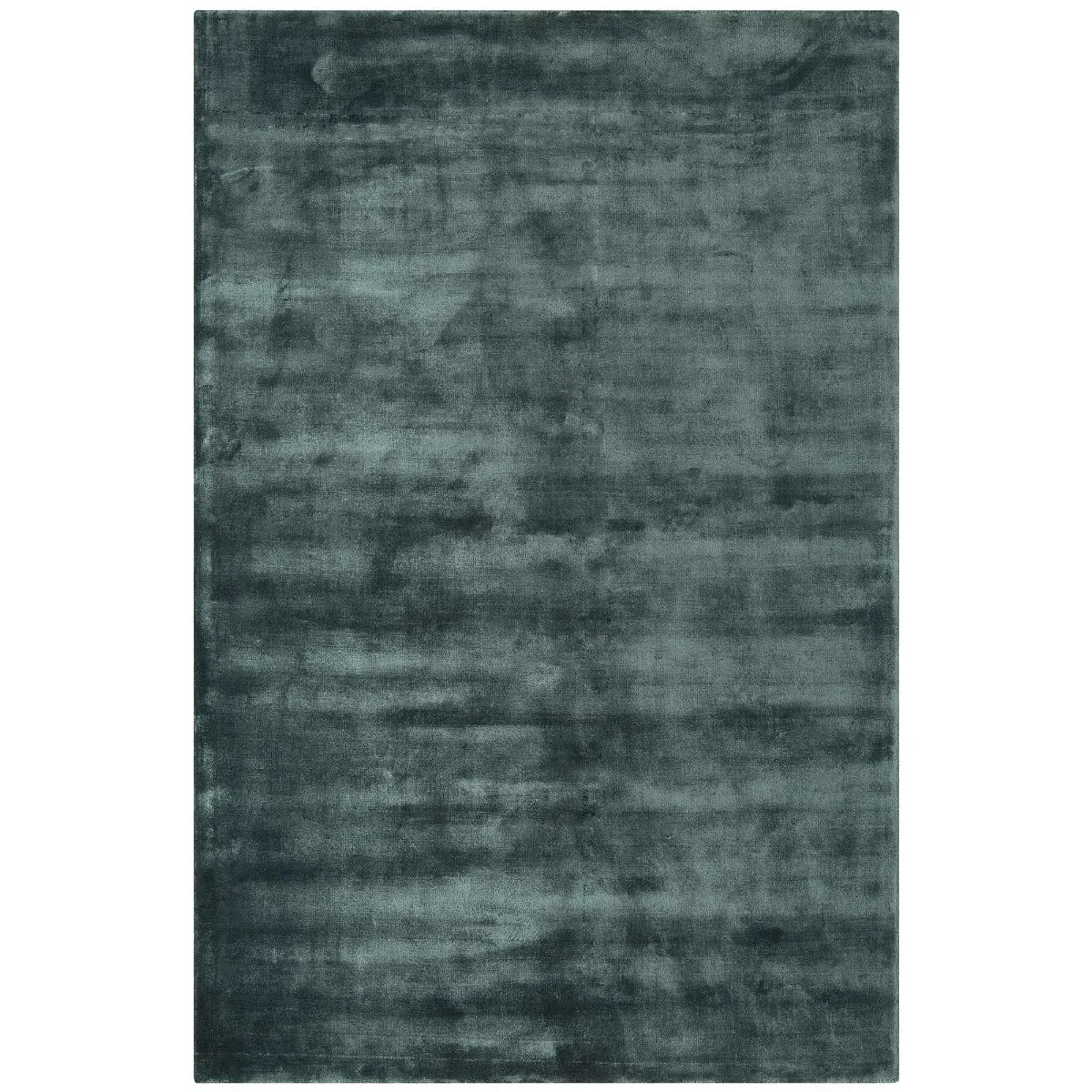 Chrome Square Rug - Petrol, Viscose