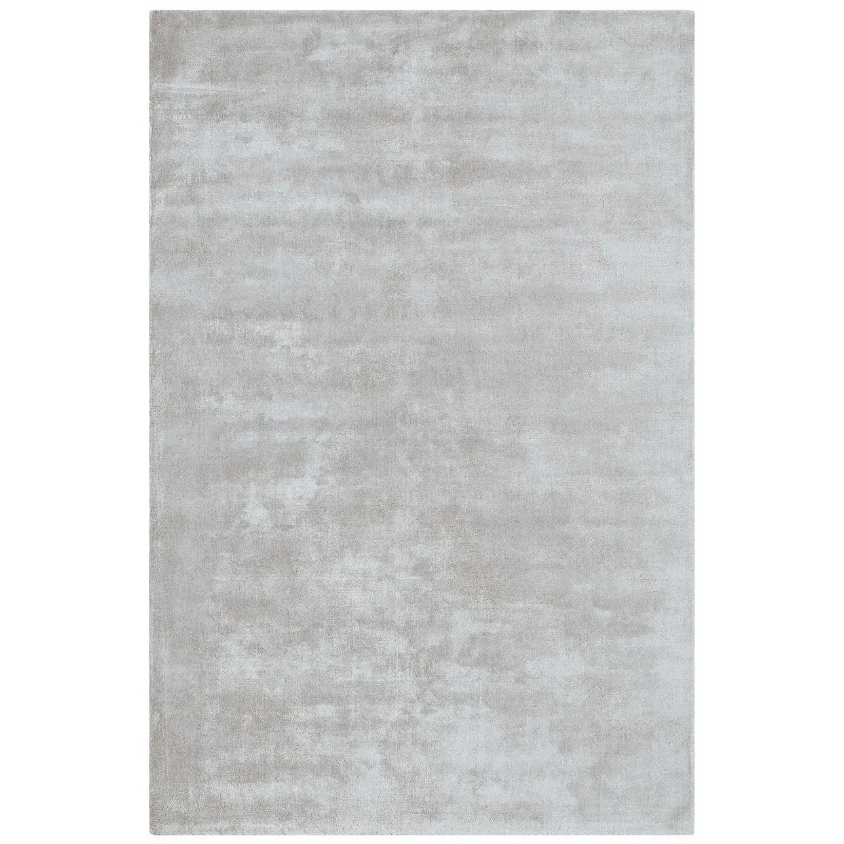 Chrome Square Rug - Silver, Viscose