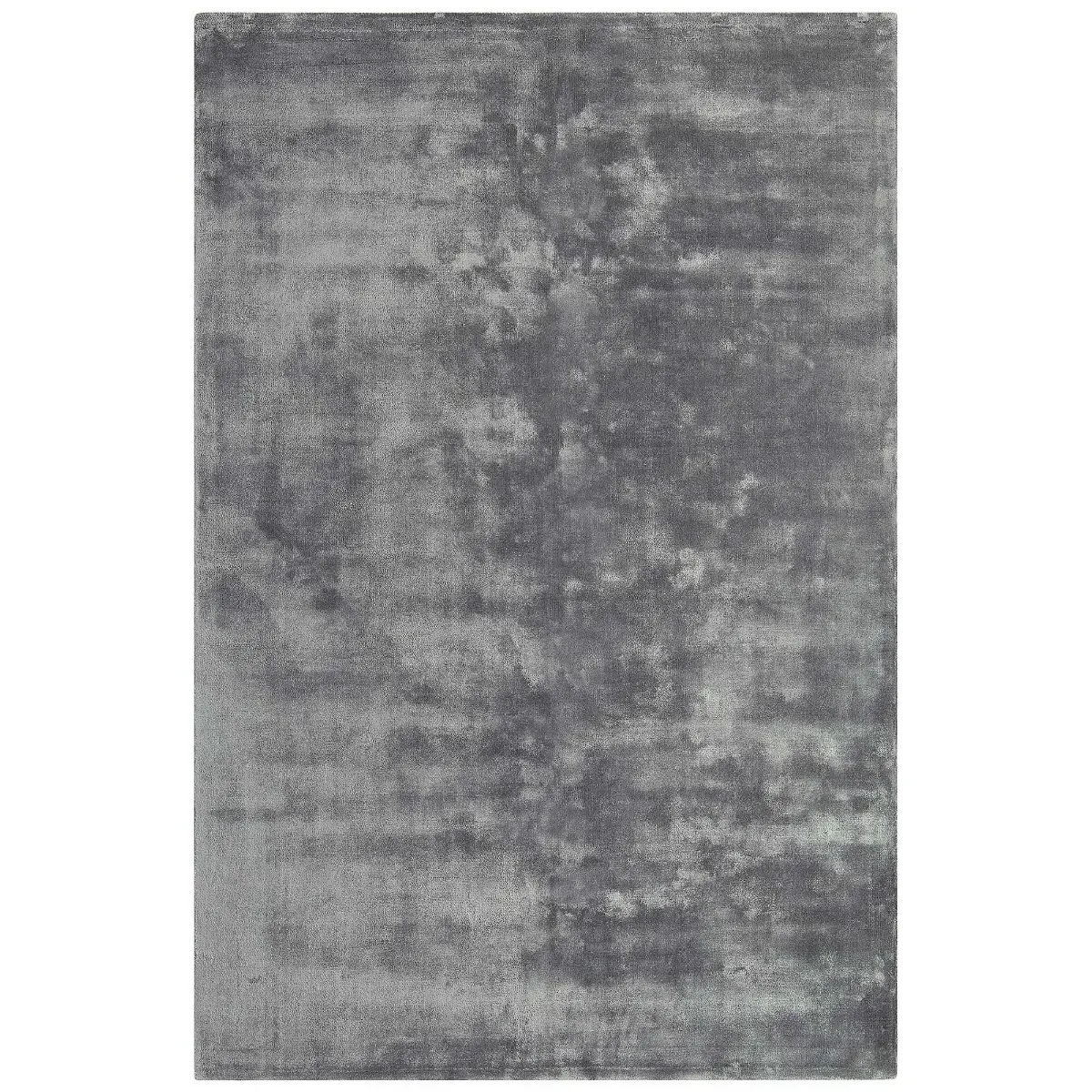 Chrome Square Rug - Zinc, Viscose