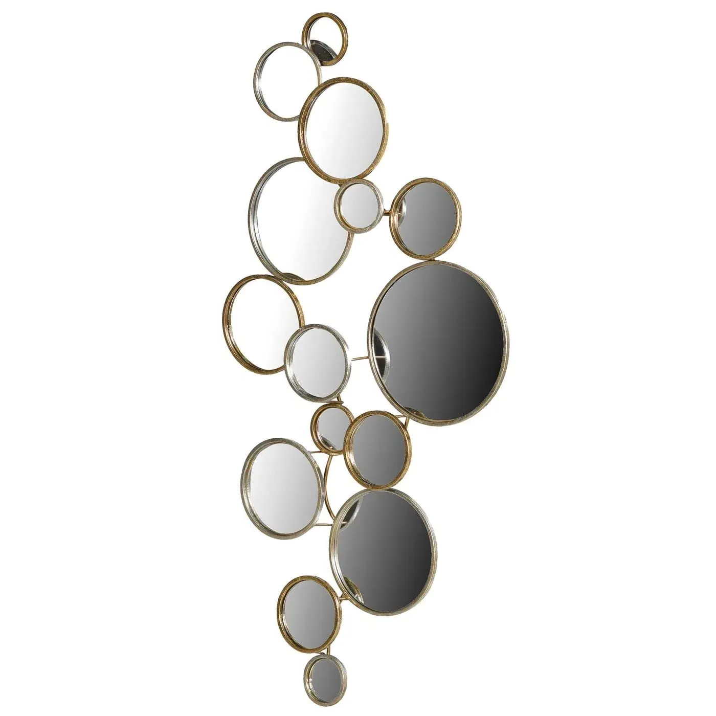 Circles Mirror - Gold, Metal image