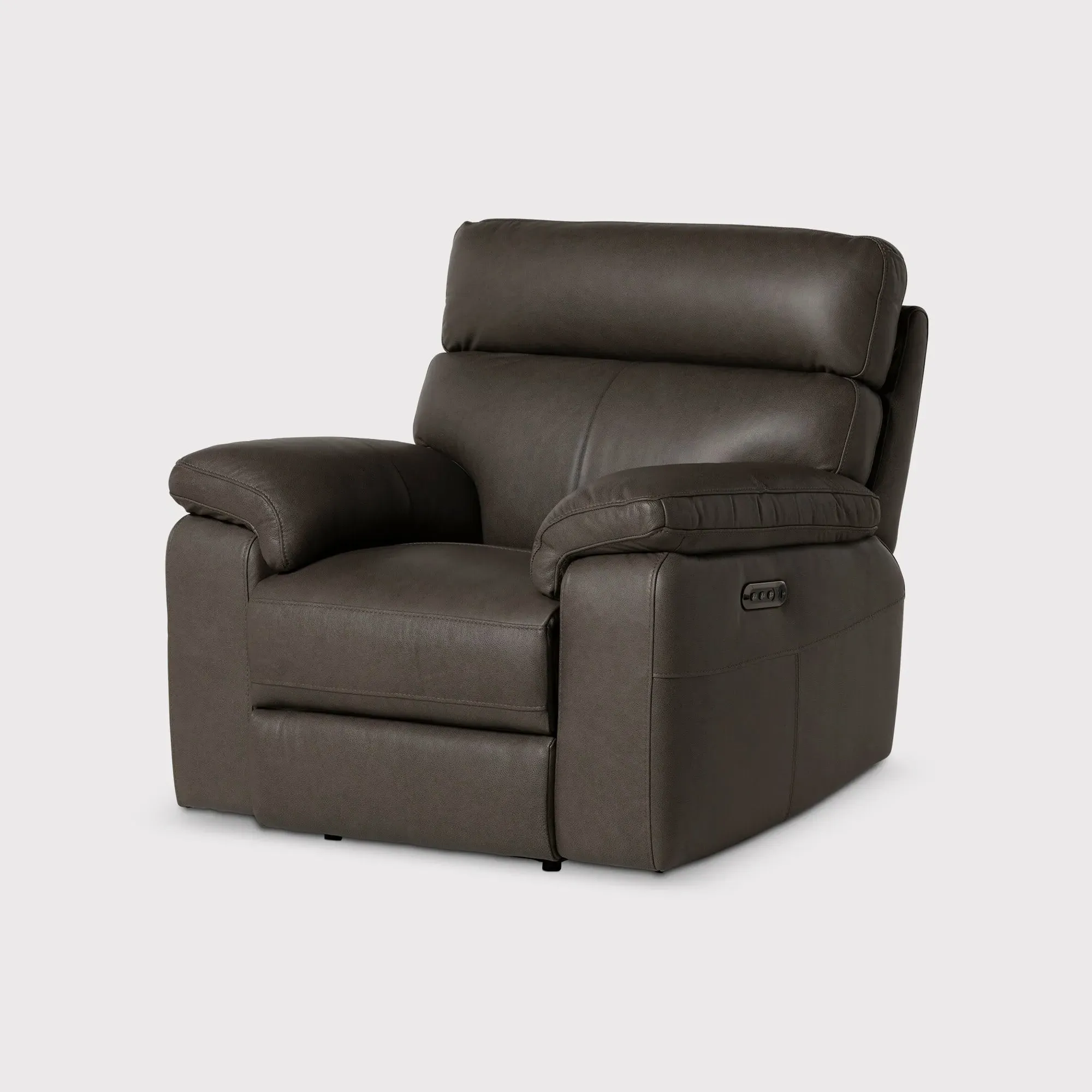 Clark Power Motion Armchair with Headrest - Grey image