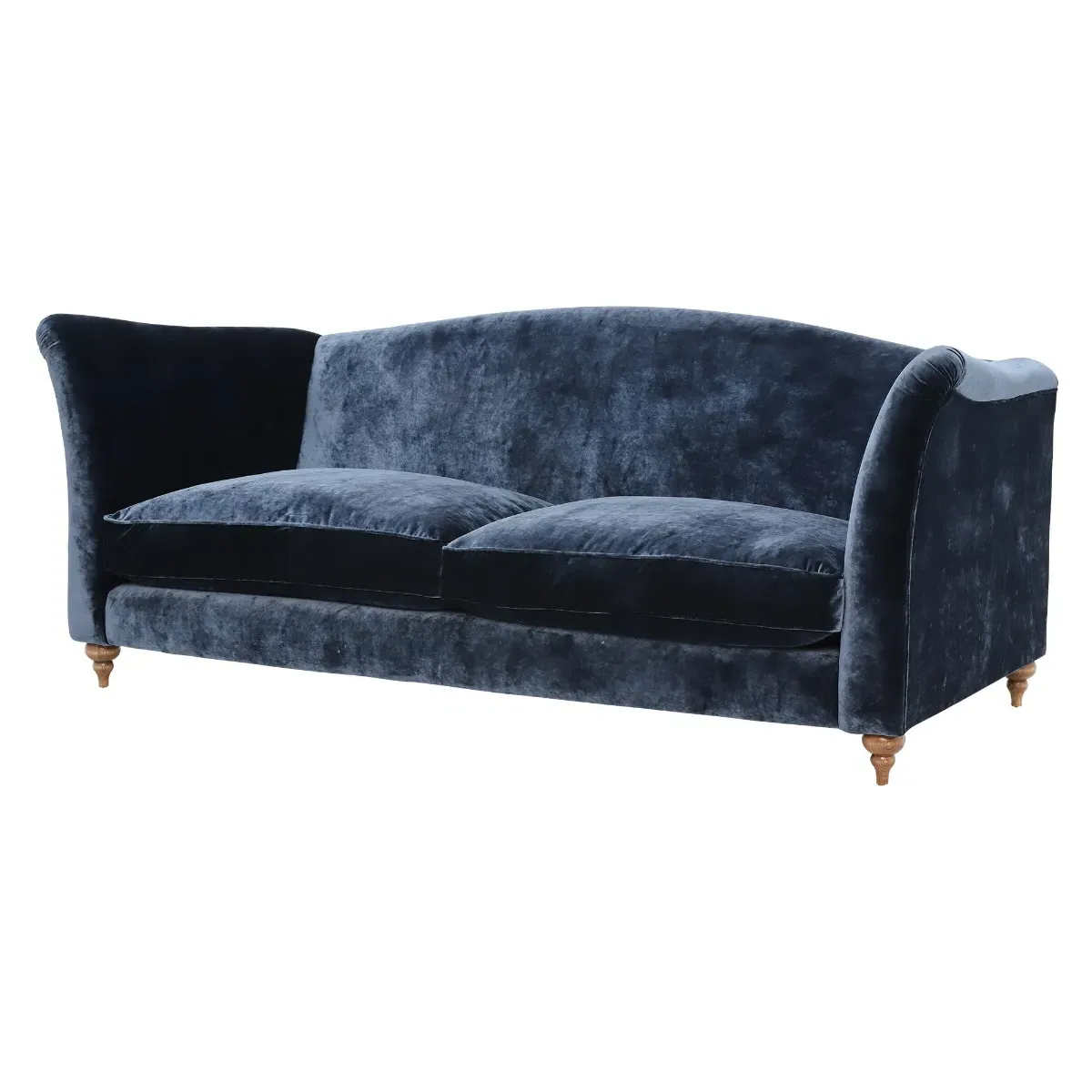 Claudette Grand Sofa - Blue, Fabric