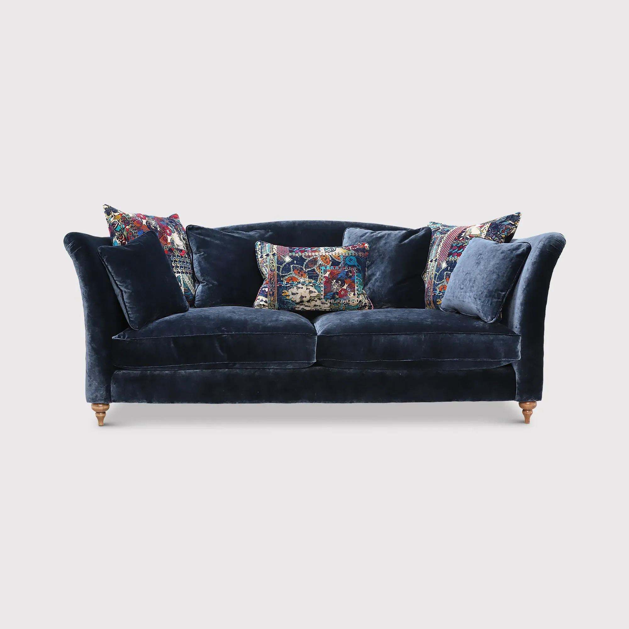 Claudette Grand Sofa - Blue, Fabric image