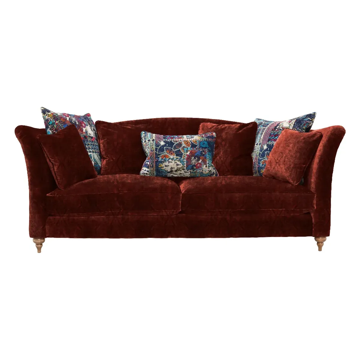 Claudette Grand Sofa - Brown, Fabric