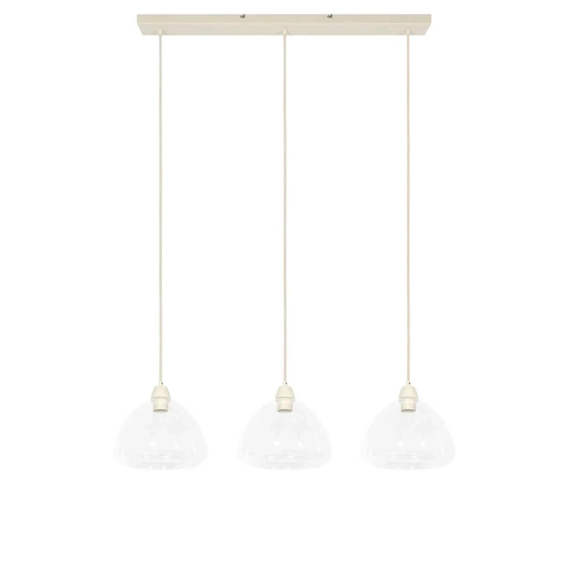 Clear Glass Diner Light - Neutral