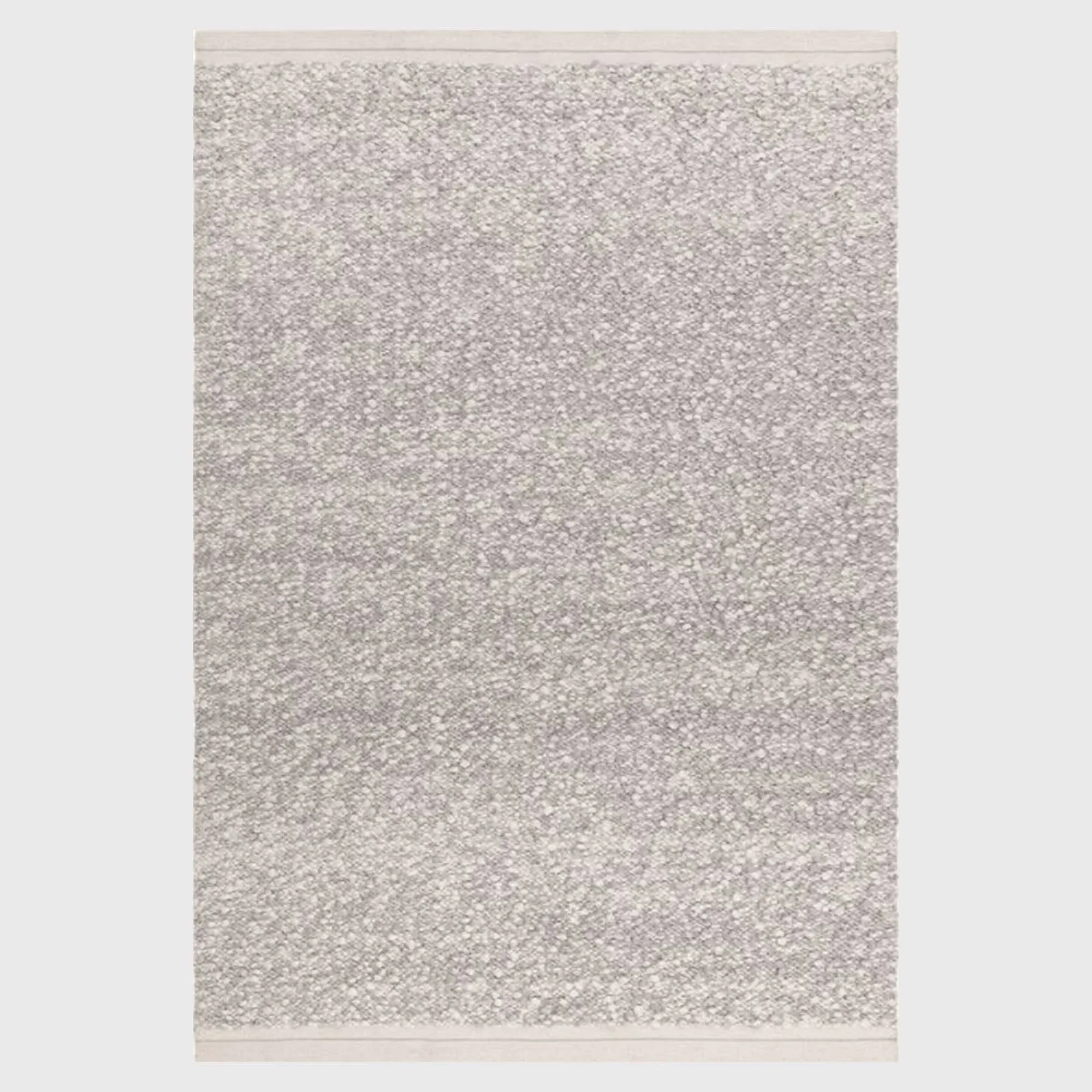 Coen Square Rug - Silver, Wool Blend