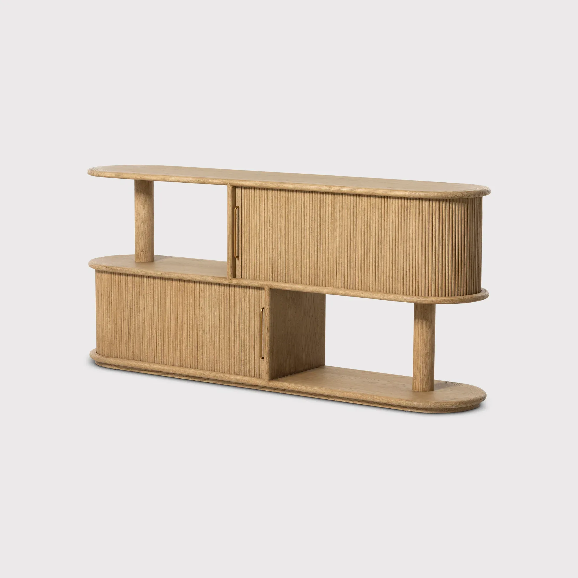 Coltrane Low Rack Sideboard - Brown, Oak image